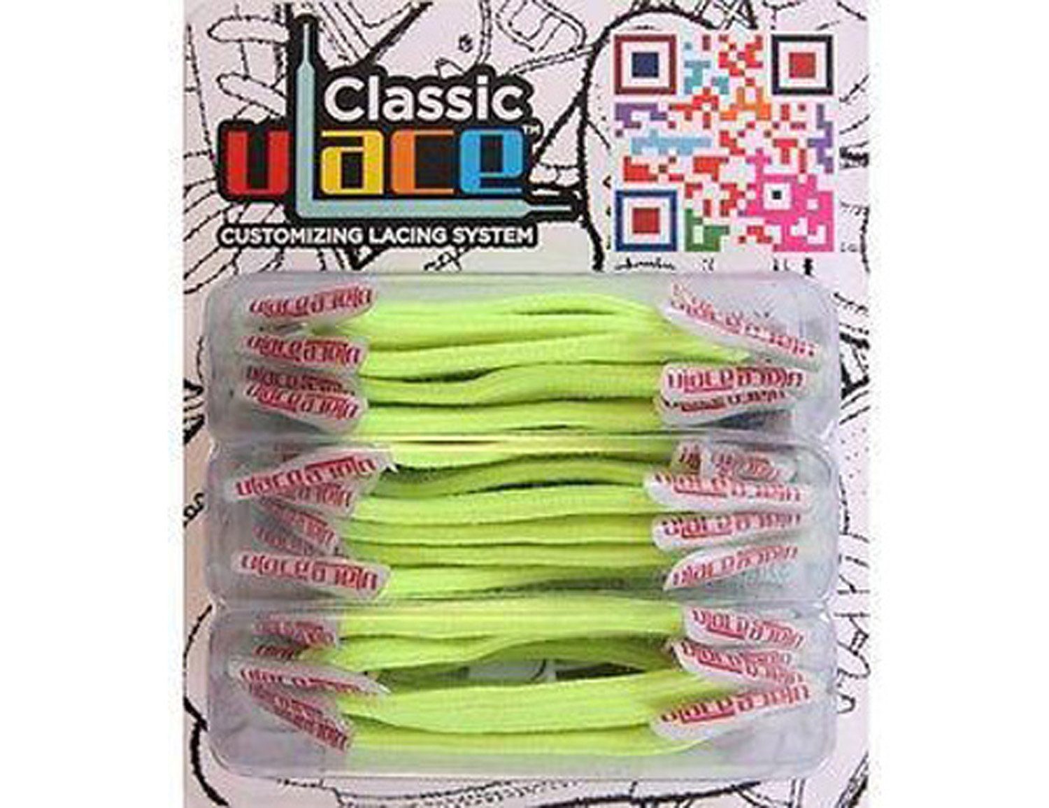U-Laces Schnürsenkel Classic 18 Stück - elastische Schnürsenkel mit Wiederhaken