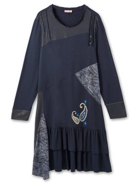 sheego by Joe Browns Jerseykleid Große Größen im verspielten Muster-und Materialmix