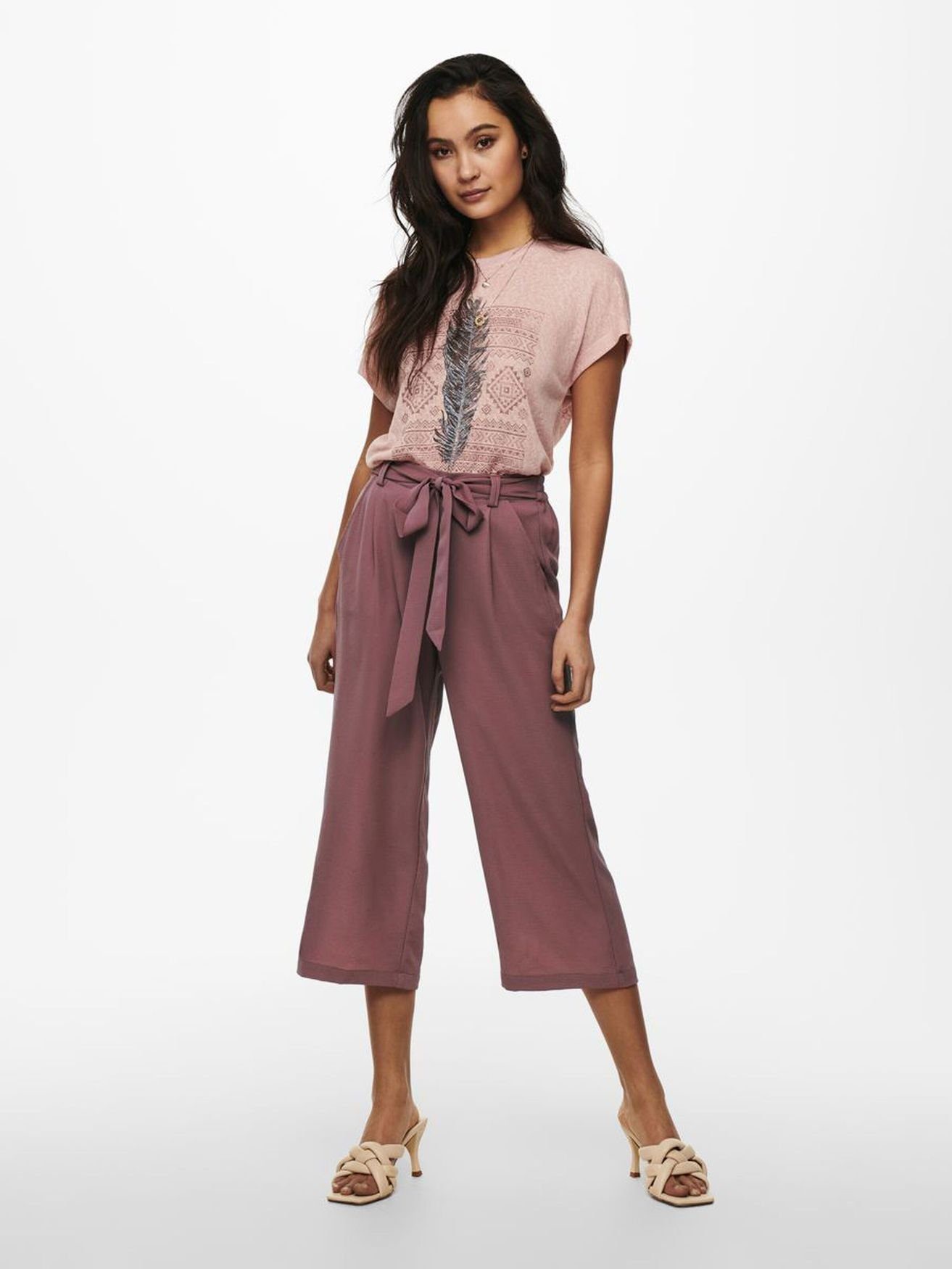 ONLY Stoffhose (1-tlg) ONLWINNER PALAZZO CULOTTE günstig online kaufen