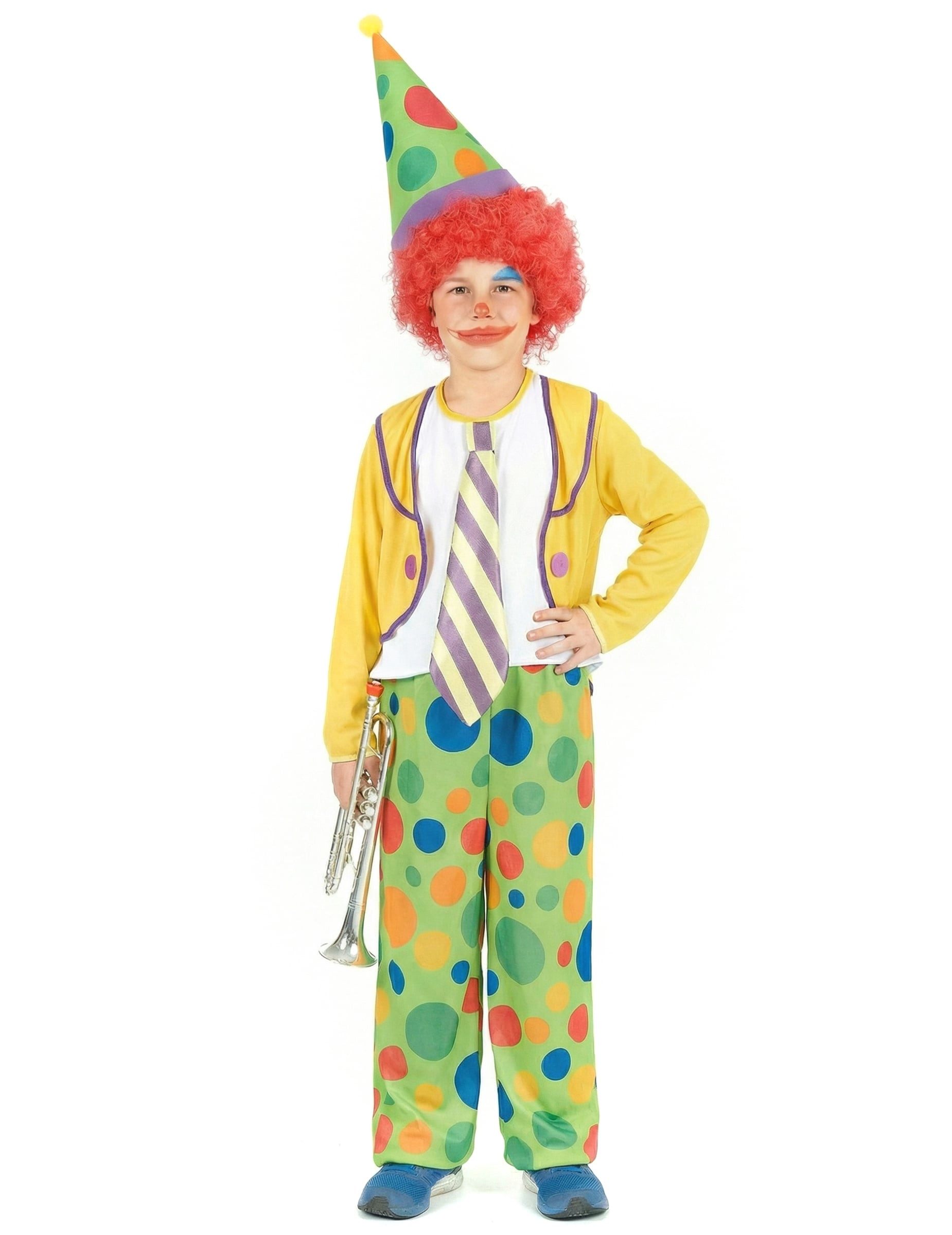 JADEO Kostüm Lustiges Clown Kinderkostüm bunt