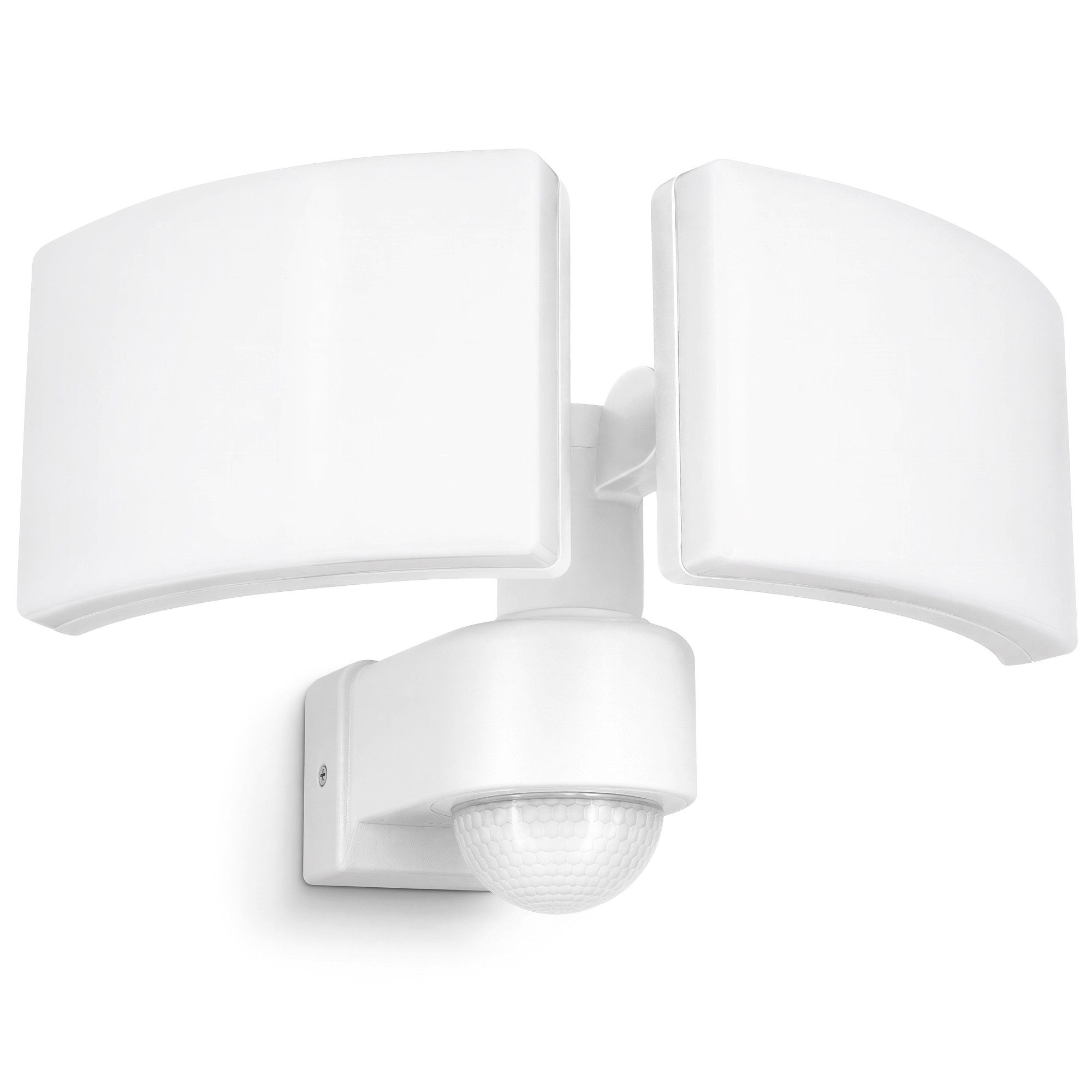 SSC-LUXon LED Außen-Wandleuchte NORSU weiße LED Außenleuchte Bewegungsmelder IP65 neutralweiß 230V, Neutralweiß
