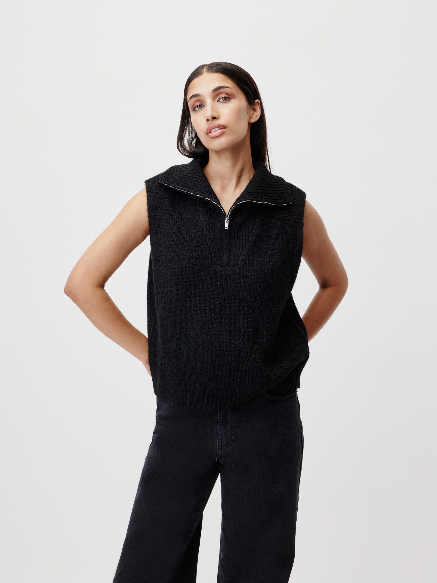 LeGer Pullunder Blakely, LeGer by Lena Gercke grob gestrickte Struktur, melierte Optik