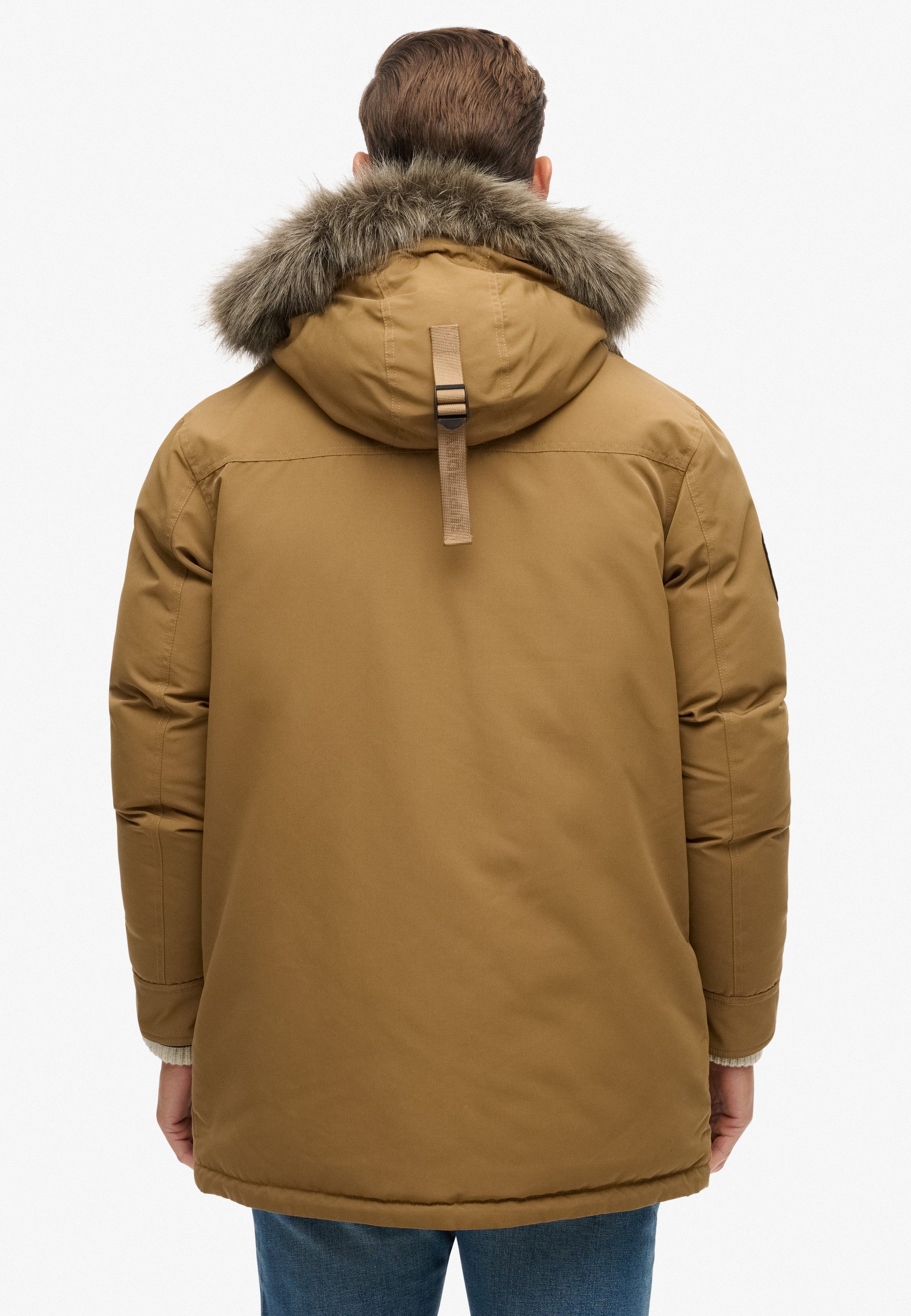Superdry Parka EVEREST FAUX FUR PARKA JACKET Kunstfaser, loose fit