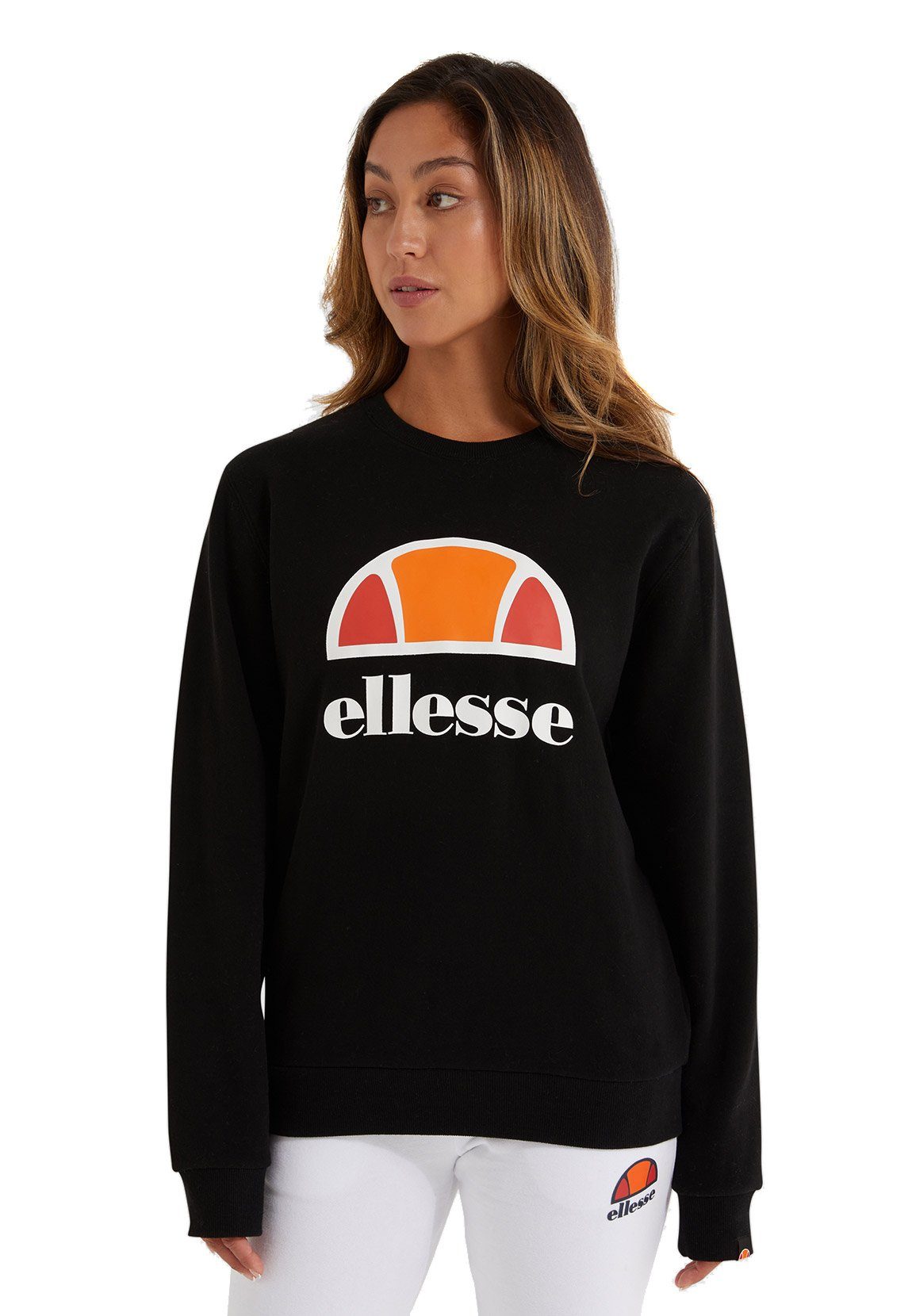 Ellesse Sweater Ellesse Damen Sweater CORNEO SWEATSHIRT Black Schwarz