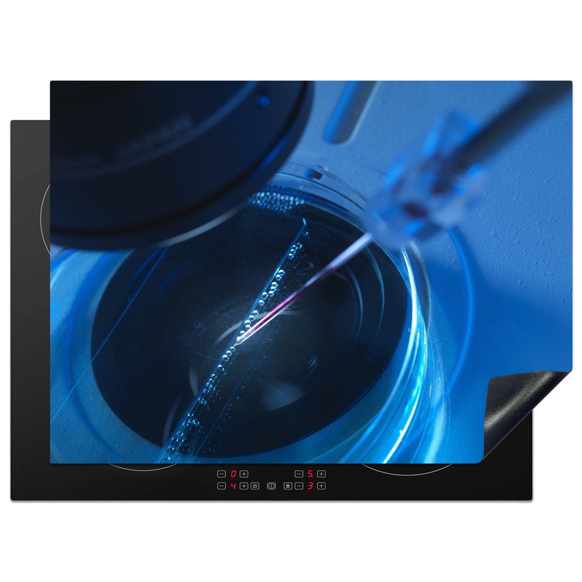 MuchoWow Herdblende-/Abdeckplatte Stammzellen unter cm, dem Mikroskop, Vinyl, Ceranfeldabdeckung tlg), (1 70x52 nutzbar, Mobile Arbeitsfläche