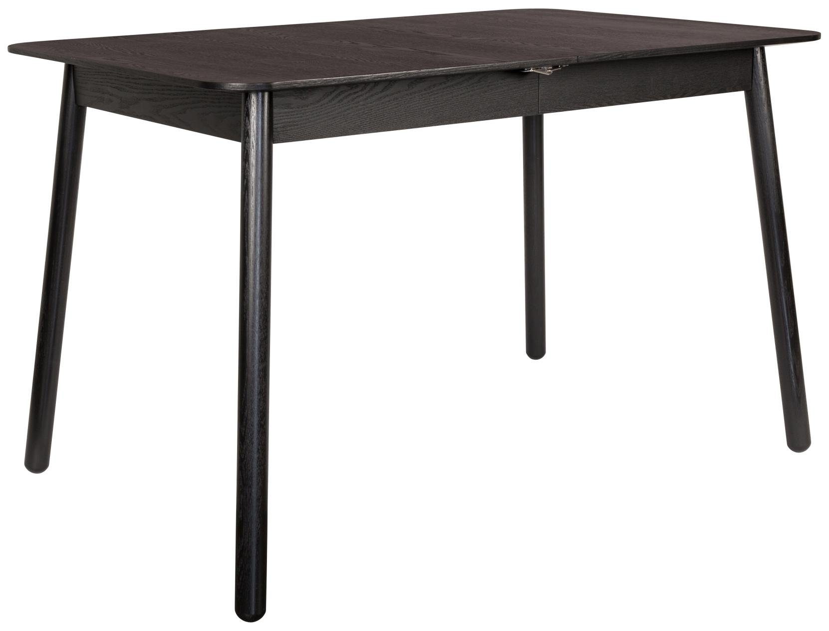 Zuiver Esstisch Esstisch GLIMPS BLACK von ZUIVER 120 x 80 ausziehbar Esche