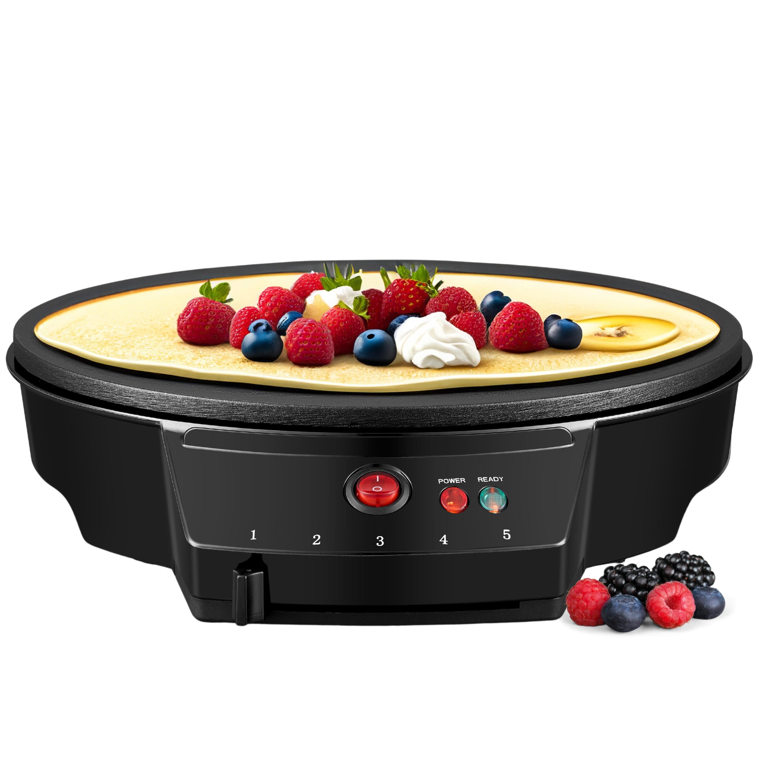 STEINBORG Crêpesmaker SB-2230, 1000 W, Ø 30 cm, Antihaftbeschichtung,Cool-Touch-Griff,Automatische Temperaturkontrolle