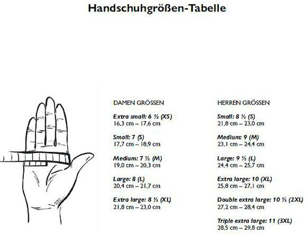 Touch Design Touchfunktion verstellbarem Riegel mit im Lederhandschuhe KESSLER Aaron Cooles und Biker-Stil