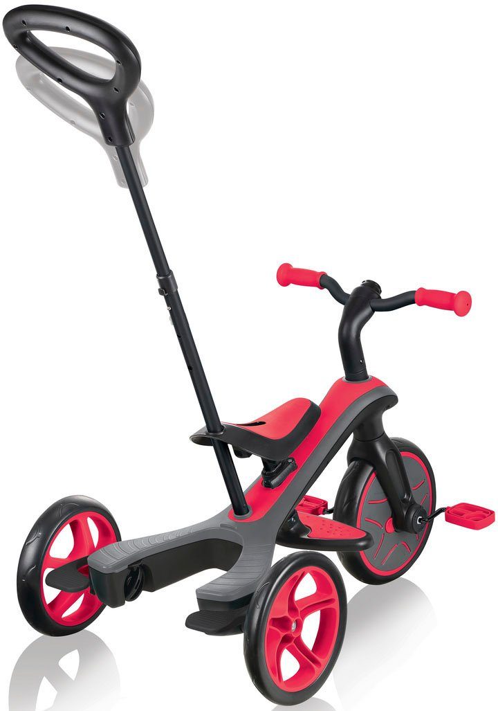 authentic sports & toys Globber rot EXPLORER Dreirad 4in1 TRIKE