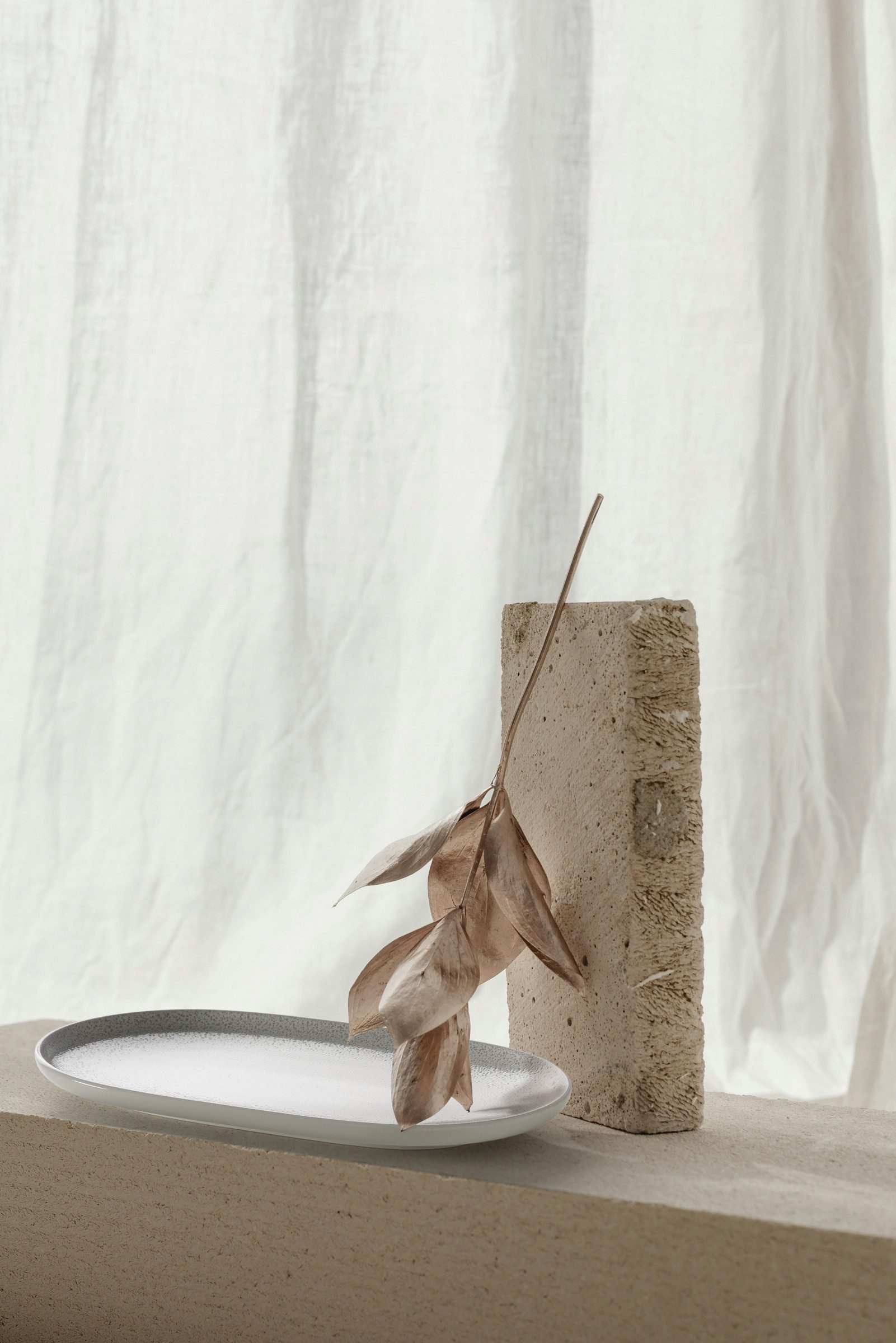 Seltmann Weiden Servierplatte Sento Home, Porzellan, (1-tlg), Platte, Teller oval