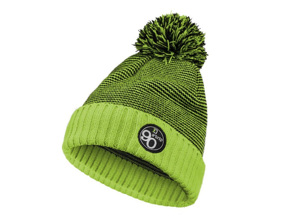 Delphin.sk Bommelmütze Wintermütze 90 Strip Strickmütze Herren Damen Unisex Beanie Angeln Angenehmer und besonders warmer Acrylmaterial