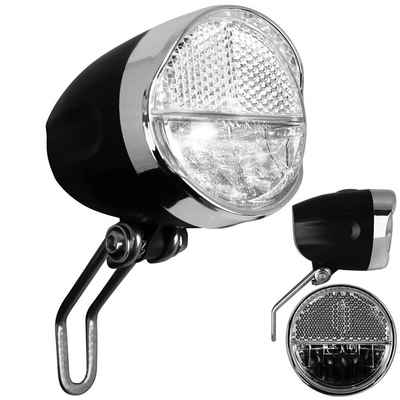 Bahama Warenvertriebs GmbH Fahrrad-Frontlicht Frontleuchte Batterien Fahrradbeleuchtung Fahrradlampe, Fahrrad Lampe Licht Leuchte Beleuchtung Vorderlicht Scheinwerfer