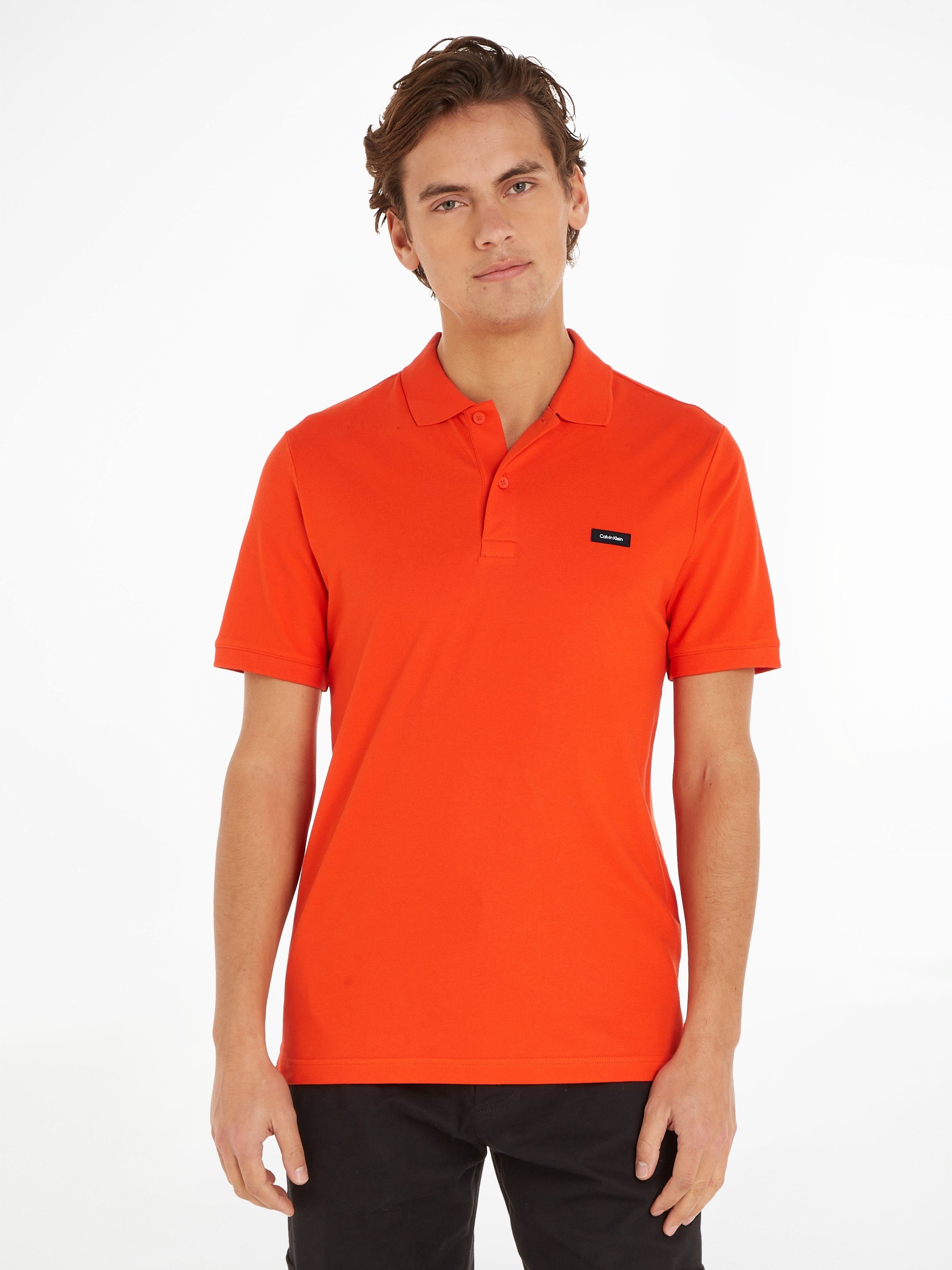 Calvin Klein Poloshirt STRETCH PIQUE SLIM BUTTON POLO