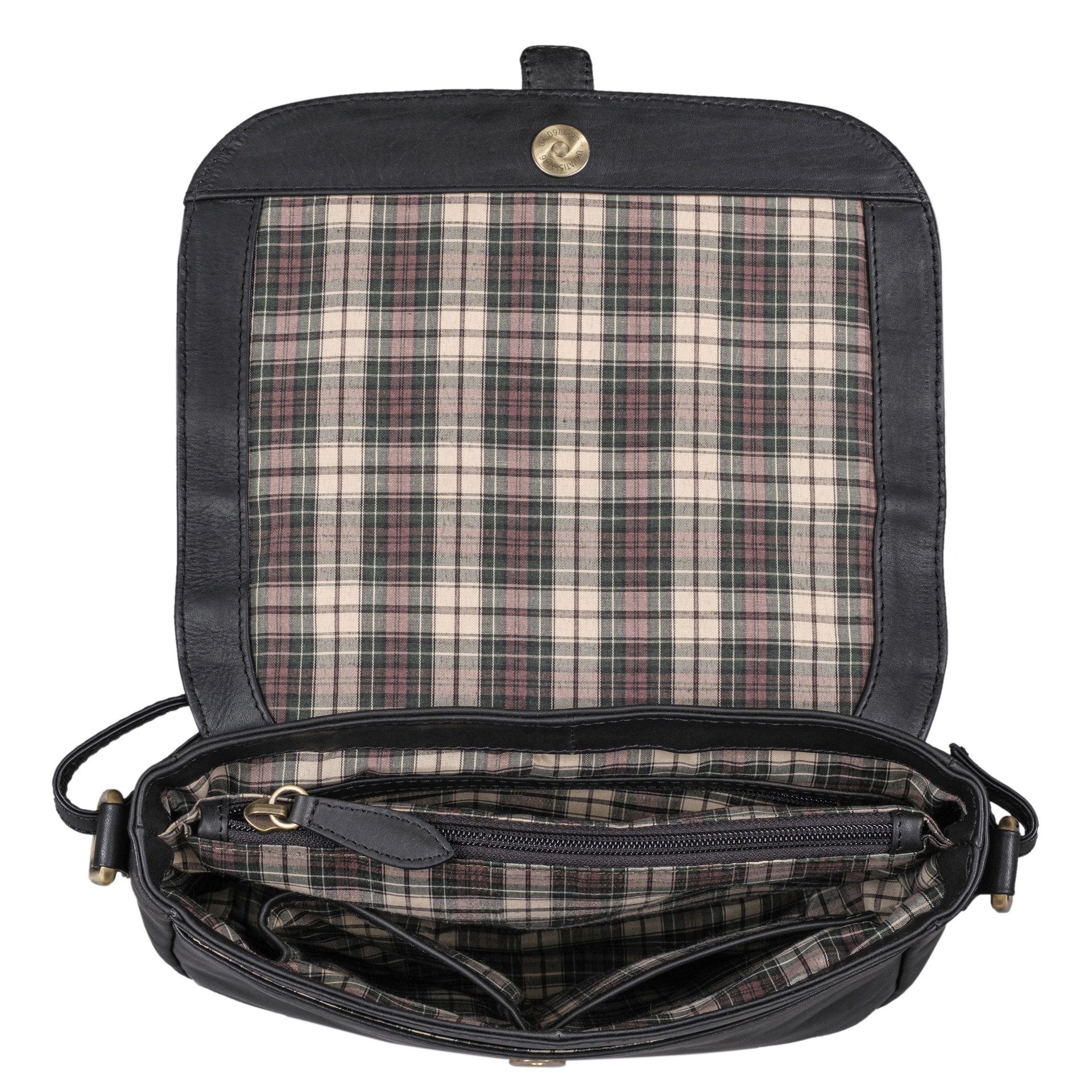 Benthill Umhängetasche Damen Echt Leder Tasche Handtasche Schultertasche Vintag Umhängetasche, Schultergurt / Umhängegurt Reißverschlussfach – Bild 4 von 5