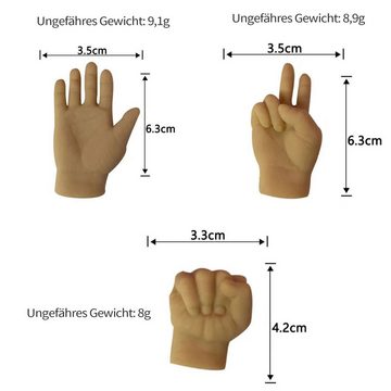 MAGICSHE Fingerpuppe Kleine Hände Mini Fingerpuppen (Set, 6-tlg), Interaktives Spielzeug für Haustiere