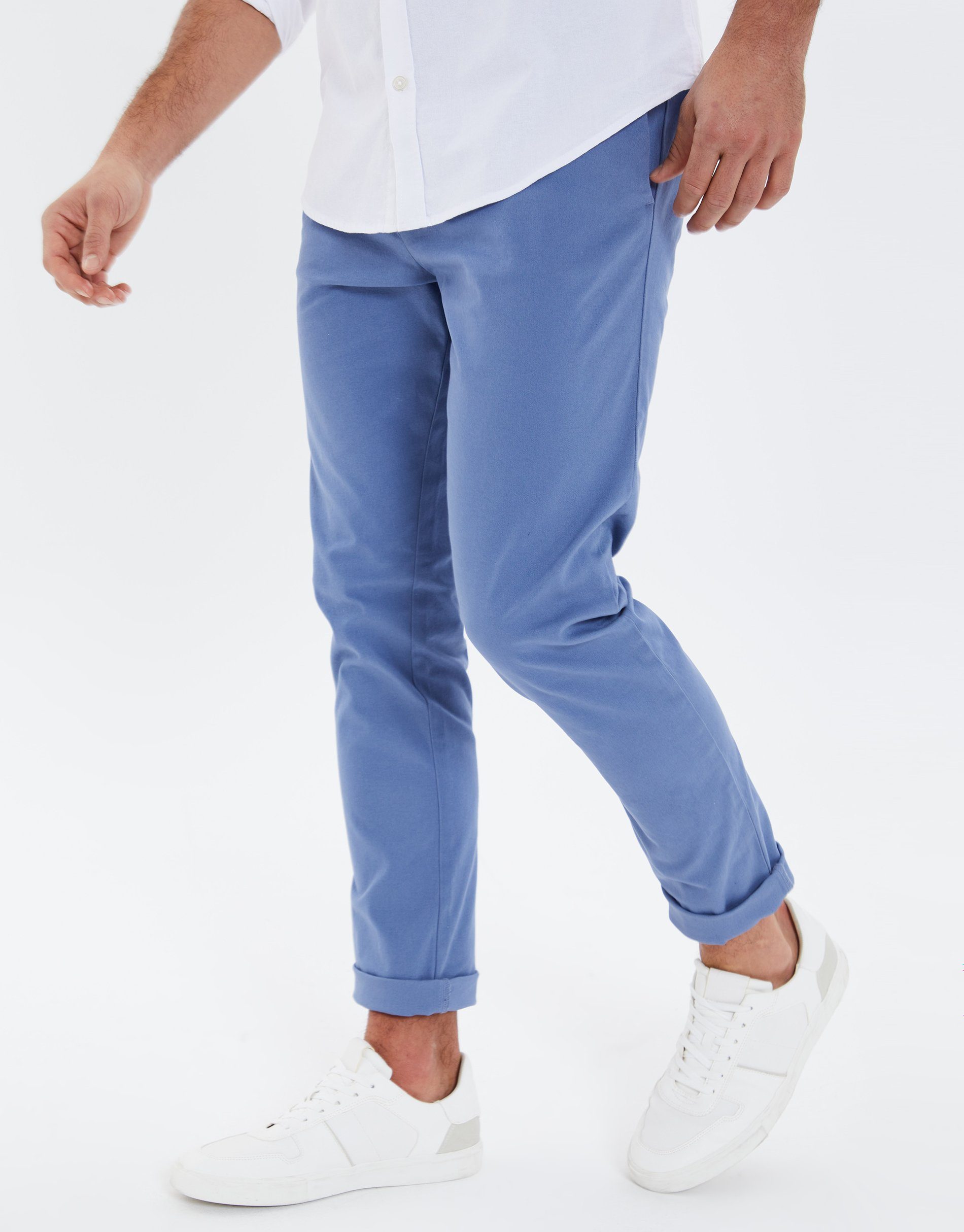 Threadbare Chinohose THB Trouser Chino Stretch Marley Denim Blue