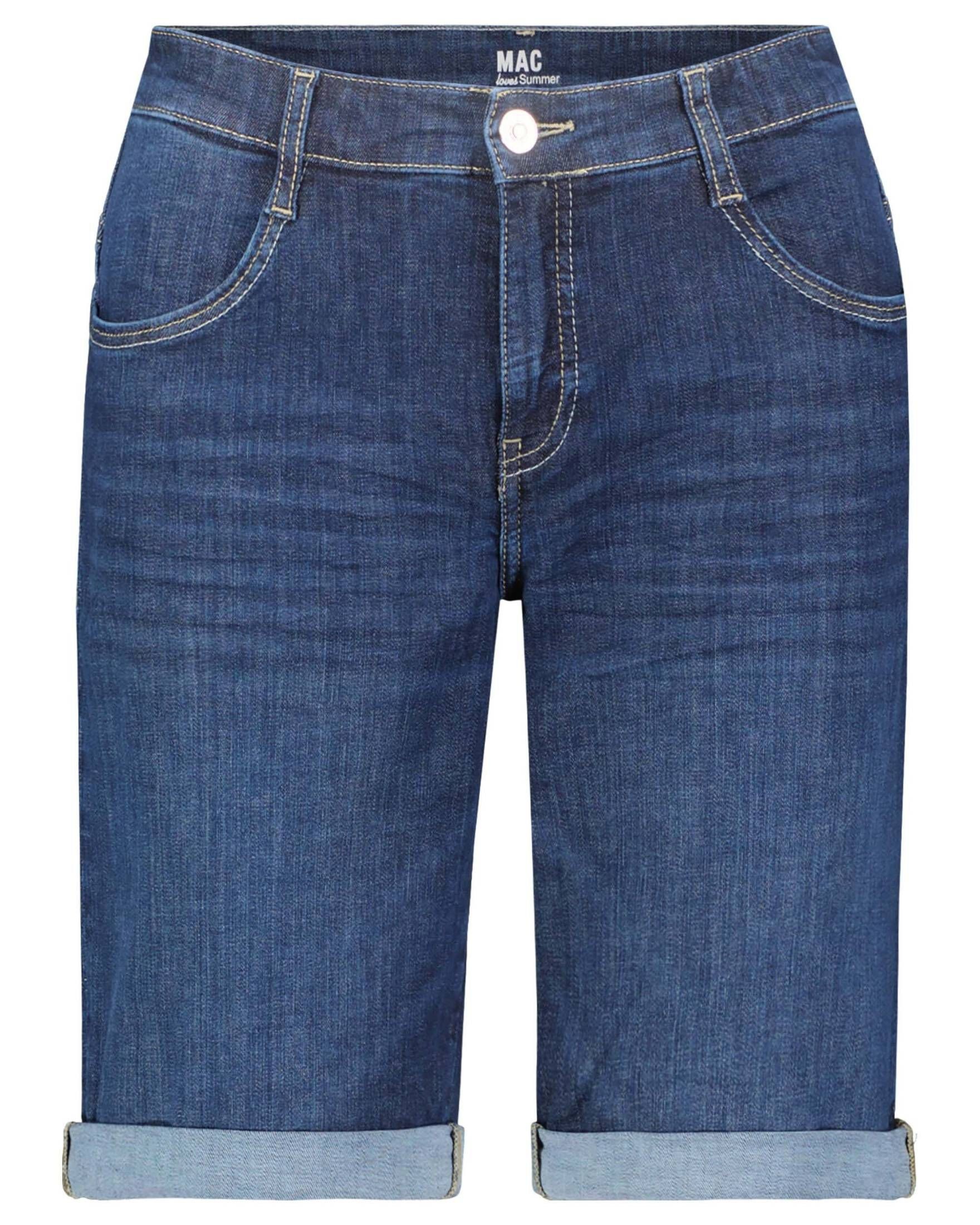 [Neu 2024] MAC 5-Pocket-Jeans Damen Jeansshorts (1-tlg) SHORTY darkblue (83)