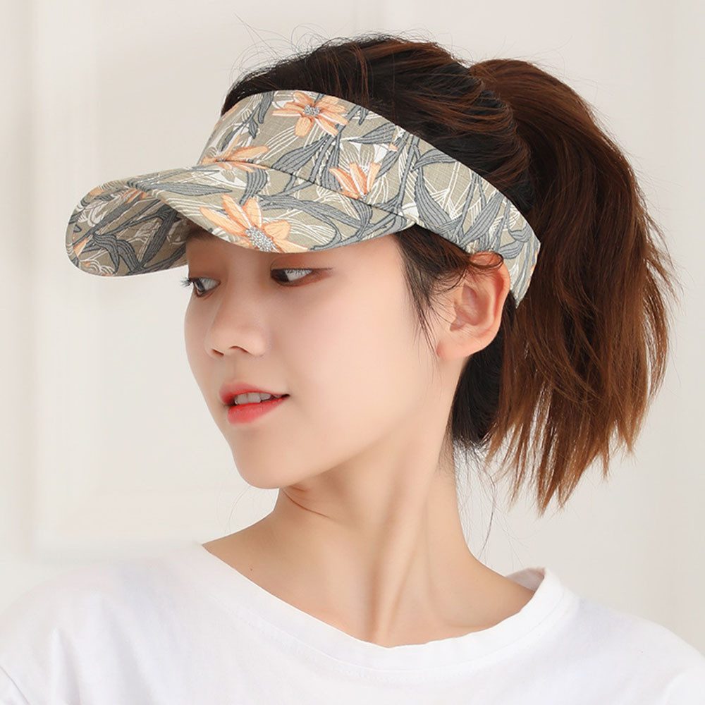 Zaewry Baseball Cap Sonne Schirmmütze Frauen Männer Sonnenschutz Kopf Sonnenkappe Print Blume Leicht Faltbar Schnell Trocknend Tennis Kappe