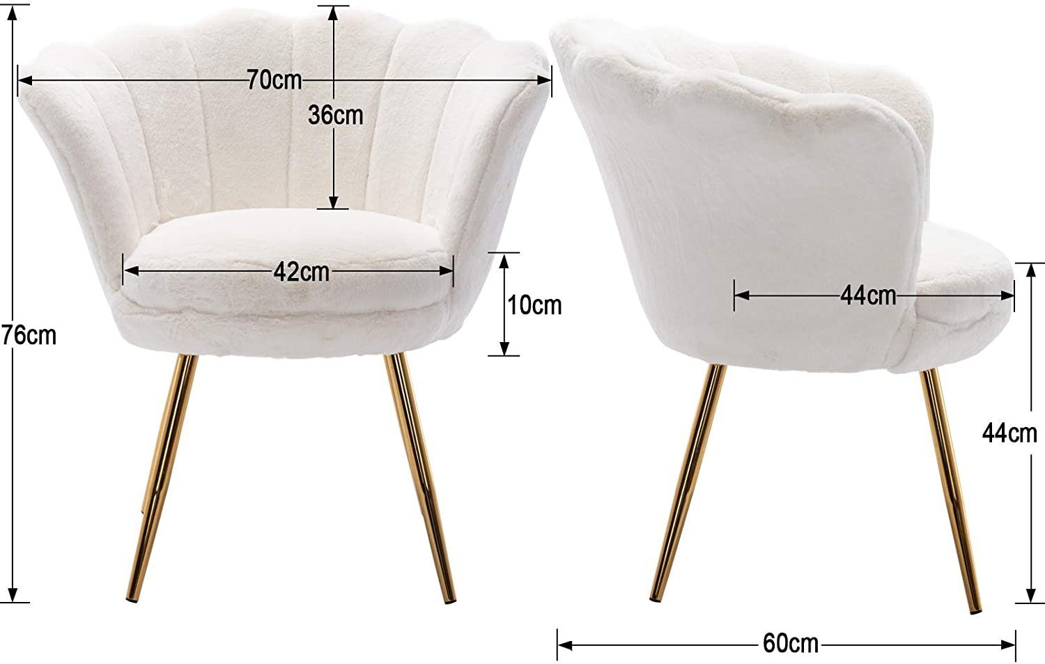 WAHSON OFFICE CHAIRS Loungesessel Sessel Weicher Samt Armlehnstuhl – Bild 5 von 5