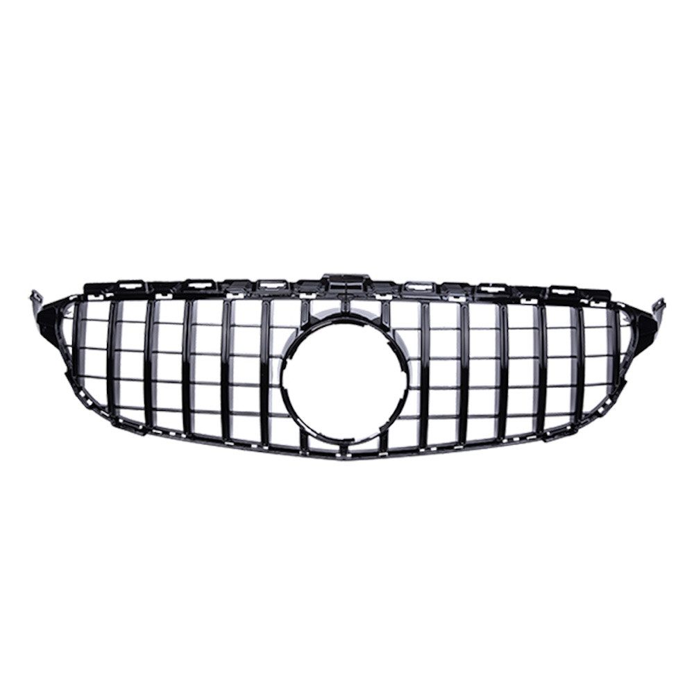 LLCTOOLS Kfz-Schmutzfänger Kühlergrill Schwarz Glanz passend für C Klasse W205 Panamericana, Front – Bild 2 von 5