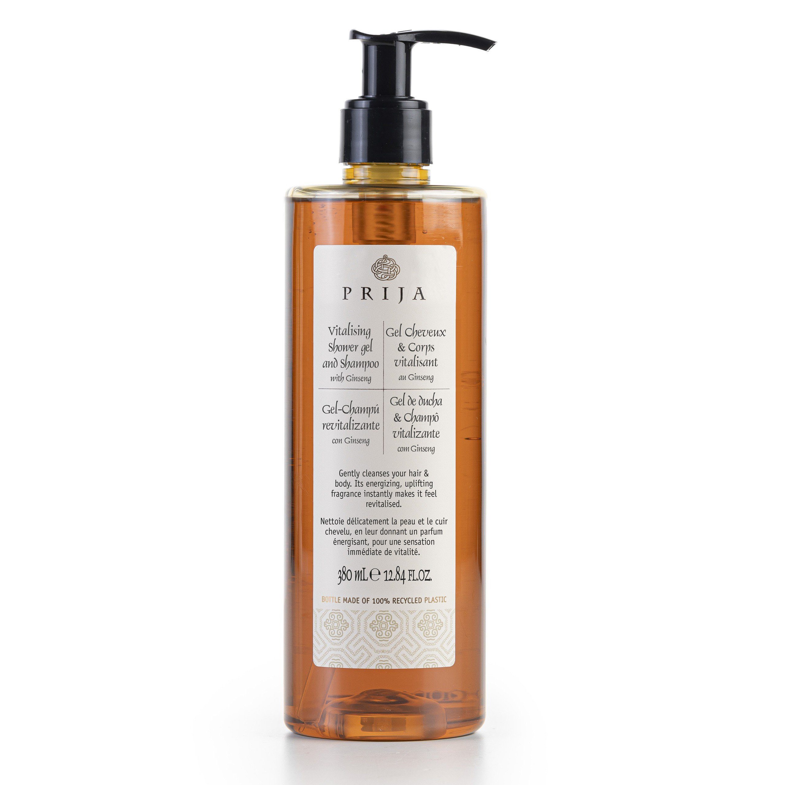 PRIJA Kopfhaut-Pflegeshampoo PRIJA flüssiges Shampoo/Duschgel mit Ginseng, 1-tlg.