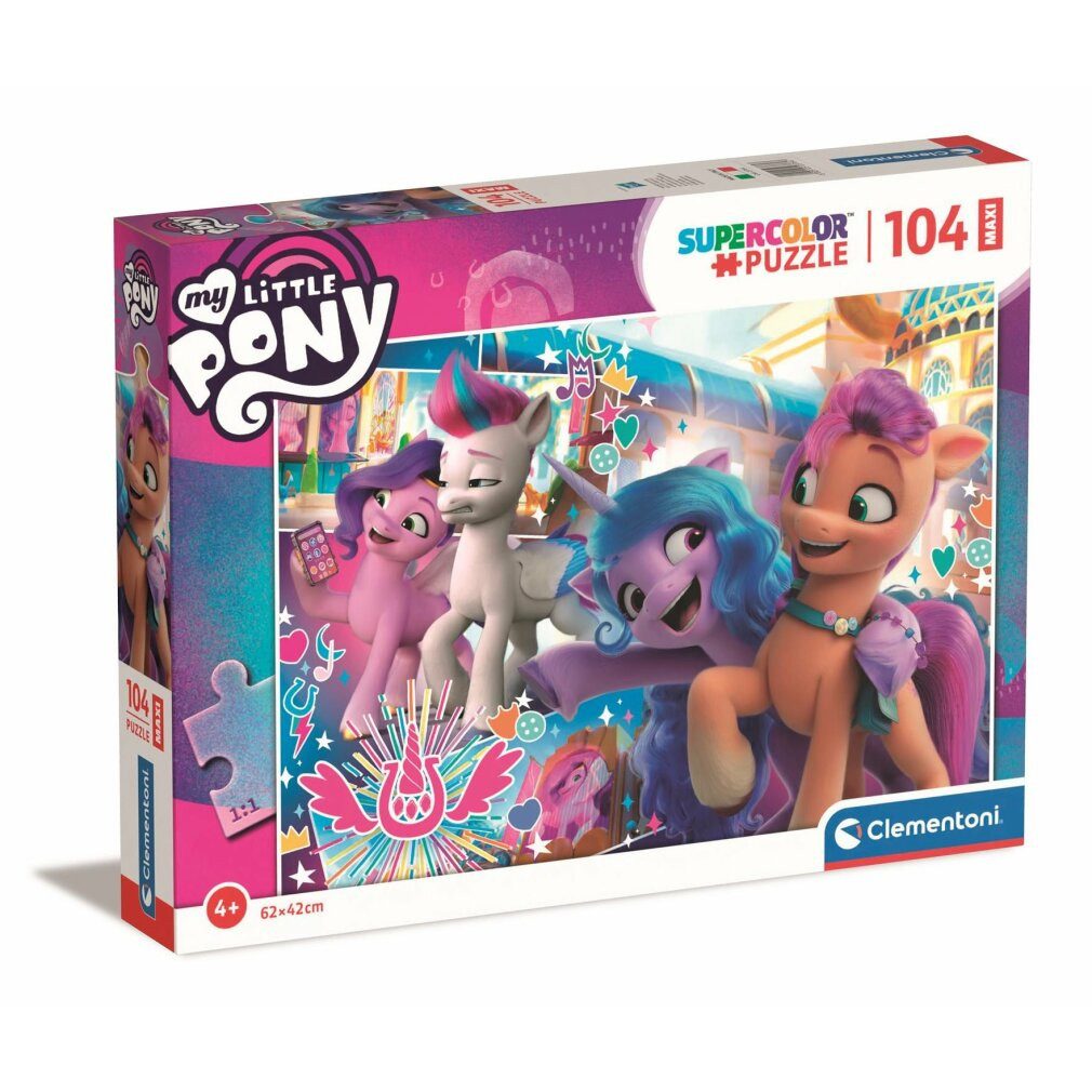 Clementoni® Puzzle CLEMENTONI Puzzle My Little Pony Tanzen MAXI 104 Teile, Puzzleteile