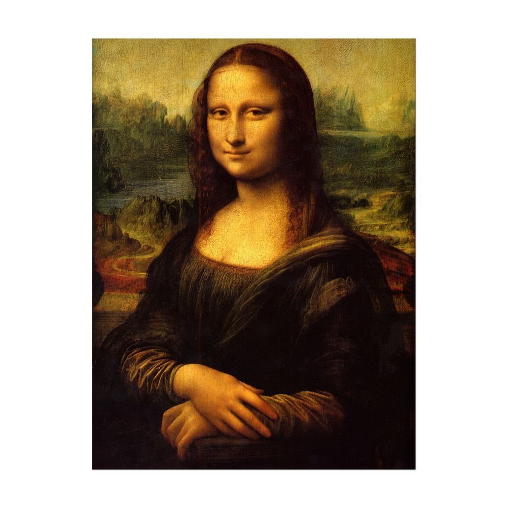 Bilderdepot24 Leinwandbild, Leinwandbild Leonardo da Vinci Mona