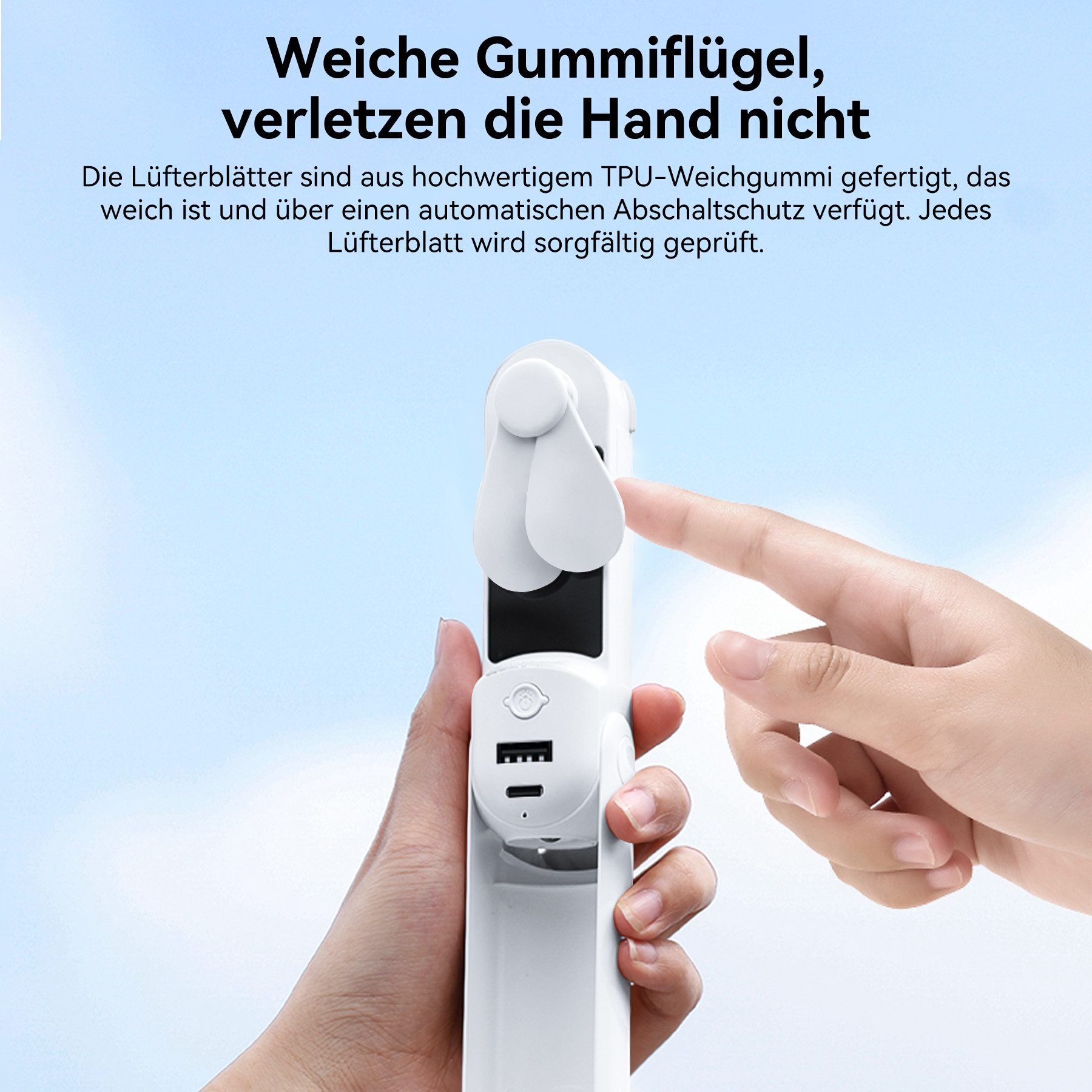 Senmudi Mini USB-Ventilator Mini Handventilator, 3-in-1 günstig online kaufen