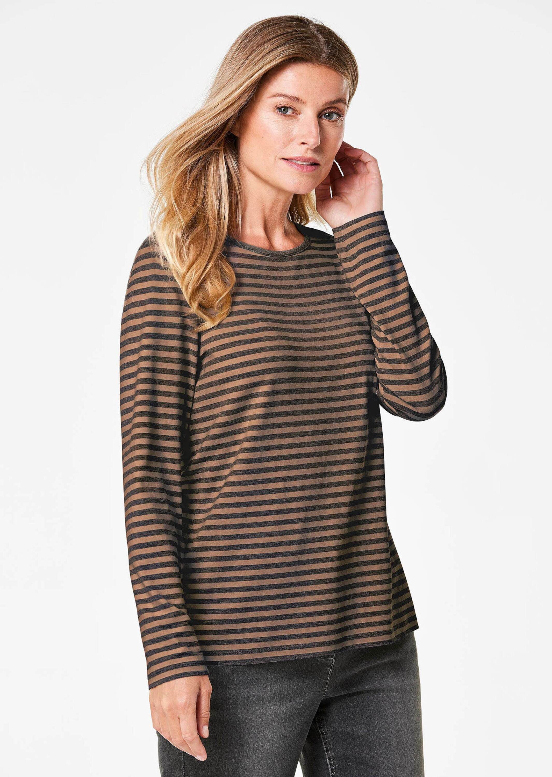 GOLDNER Langarmshirt Ringelshirt mit U-Boot-Ausschnitt günstig online kaufen