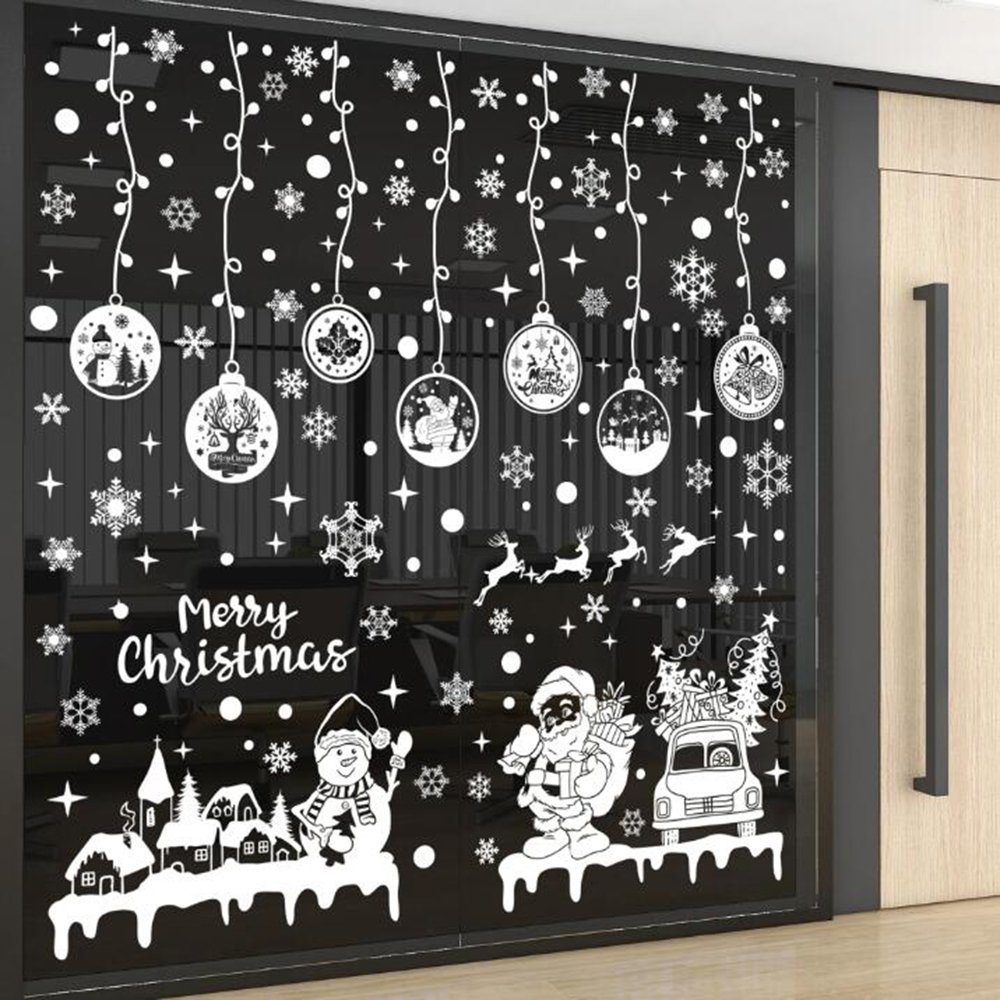 Coonoor Fenstersticker Fensteraufkleber Weihnachten Schneeflocken Weihnacht günstig online kaufen