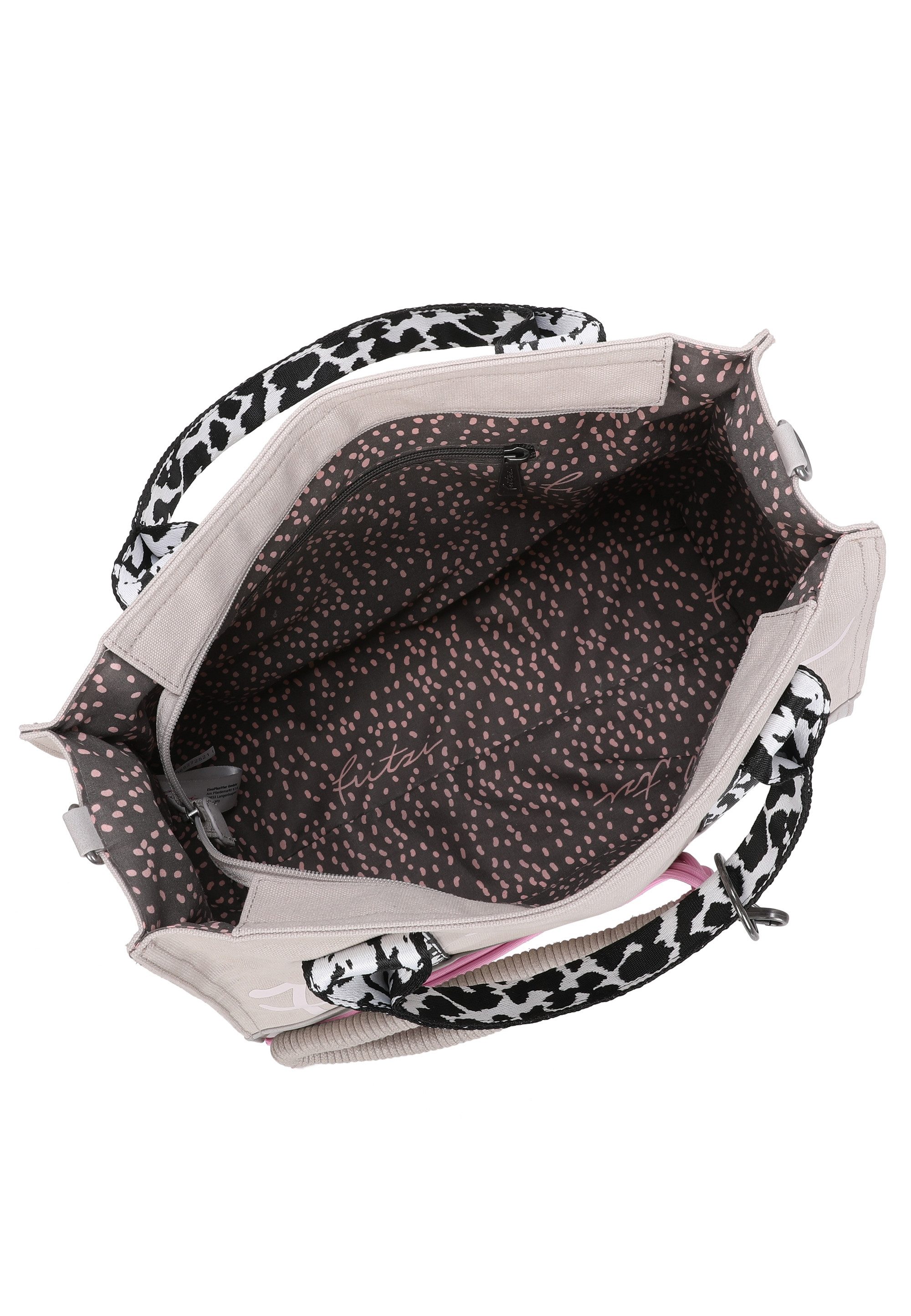 Fritzi aus Preußen Schultertasche Tote Bag Limited Summer Leo Sand, mit abnehmbarer Kordel