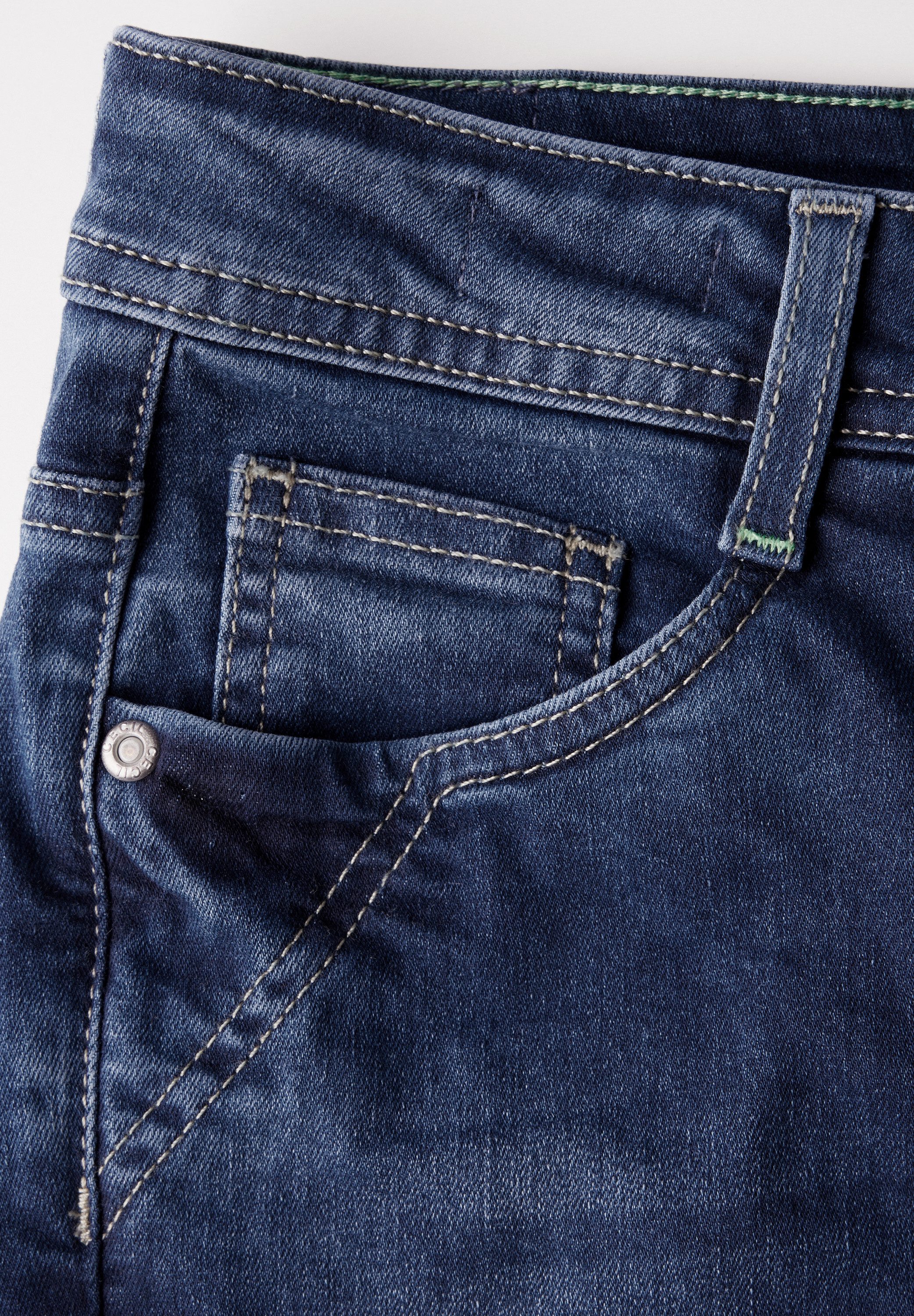 CECIL Straight-Jeans mit Knopfleiste