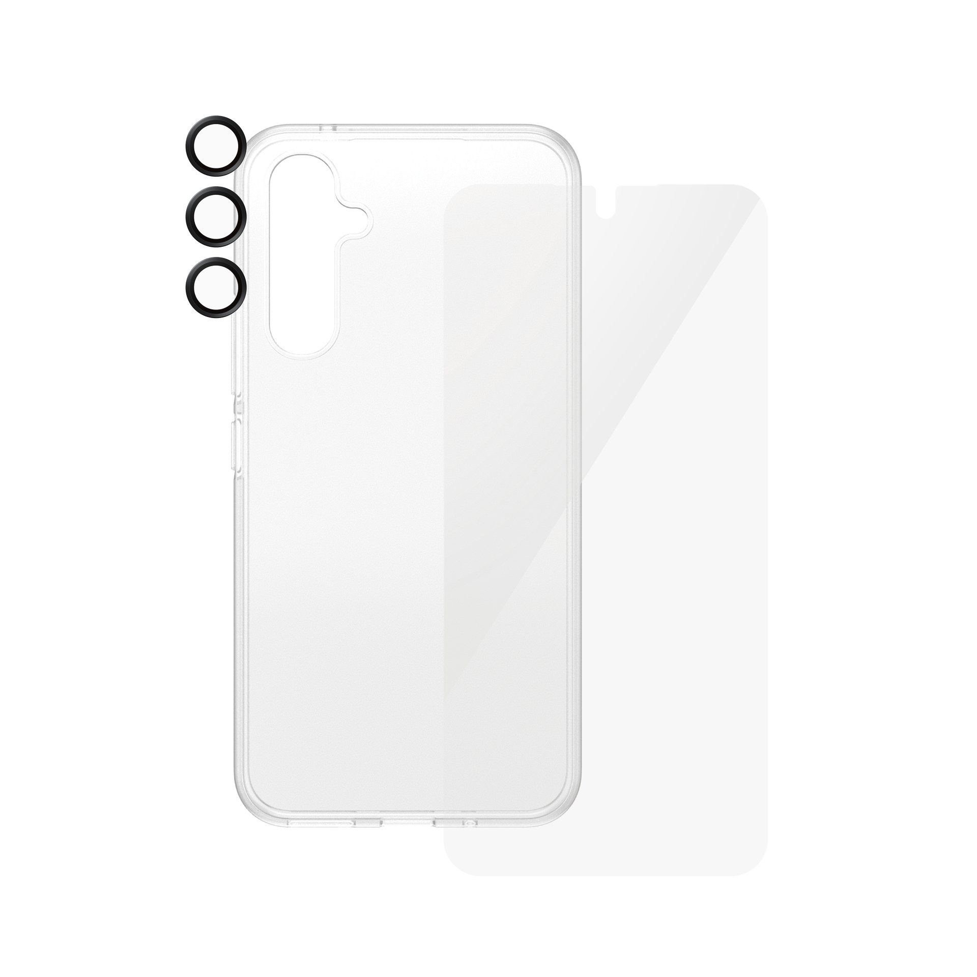 SAFE by PanzerGlass Displayschutzglas 3-in-1 Bundle Set Screen Protector, Case und Camera Lens Protector für Samsung Galaxy A55 5G, Bildschirmschutz, Kameraschutz, Backcover, Rundumschutz, 360 Grad