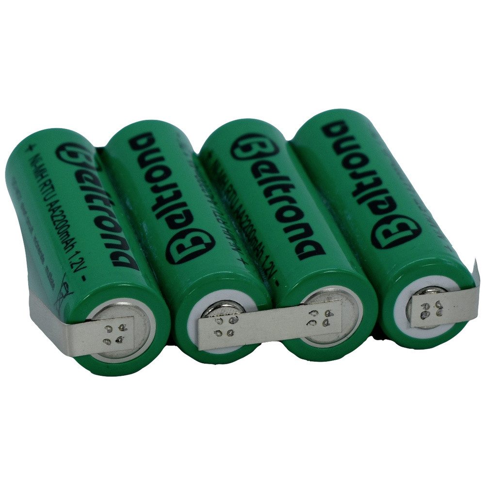 Beltrona Beltrona RTU4AAZ Akkupack 4x Mignon (AA) Z-Lötfahne NiMH 4.8 V 2200 mA Akkupacks 2200 mAh
