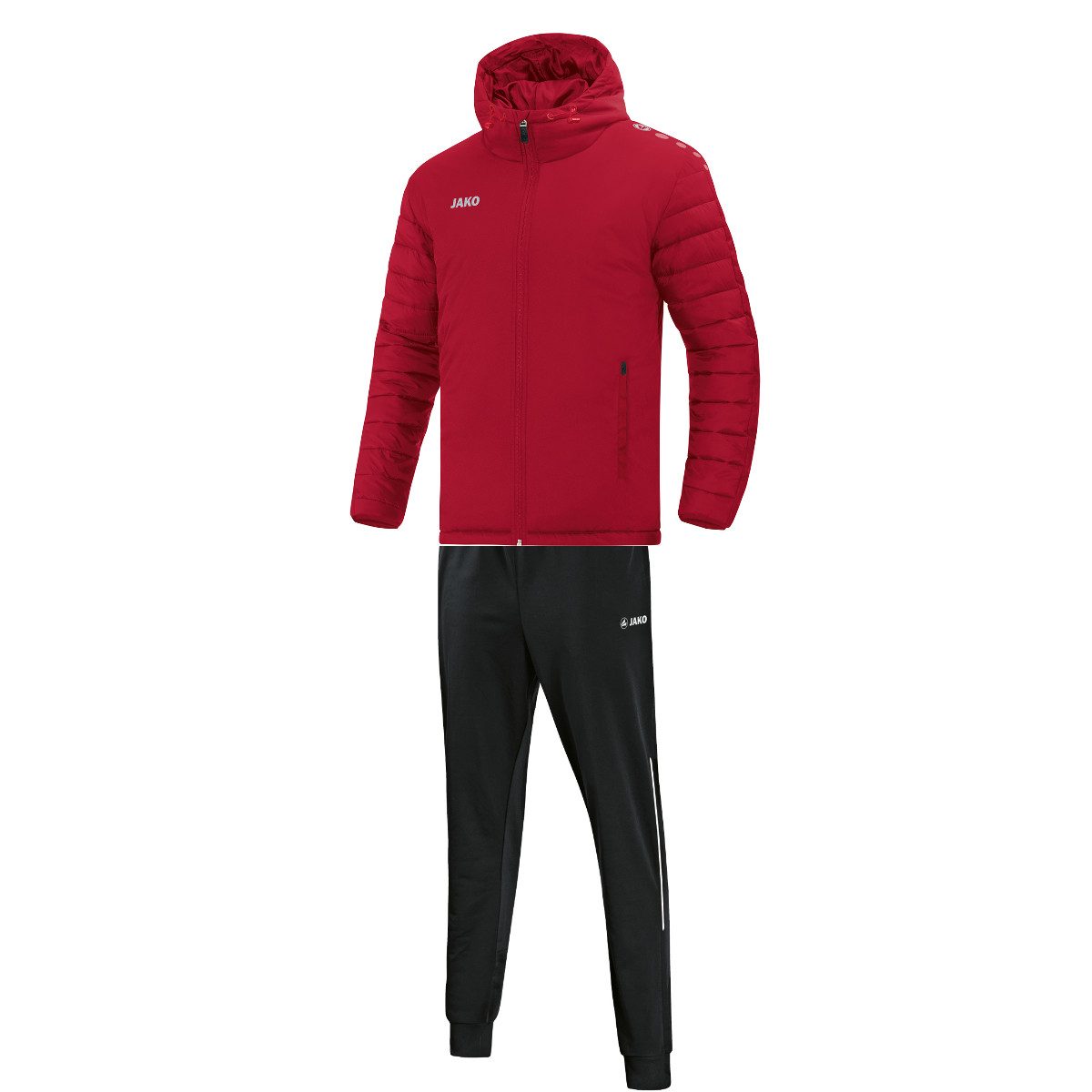 Jako Trainingsjacke 7201 Stadionjacke Team + 9272 Polyesterhose Attack 2.0 Set (Winterjacke + Polyesterhose Set, 1 x Stadionjacke + 1 x Polyesterhose)