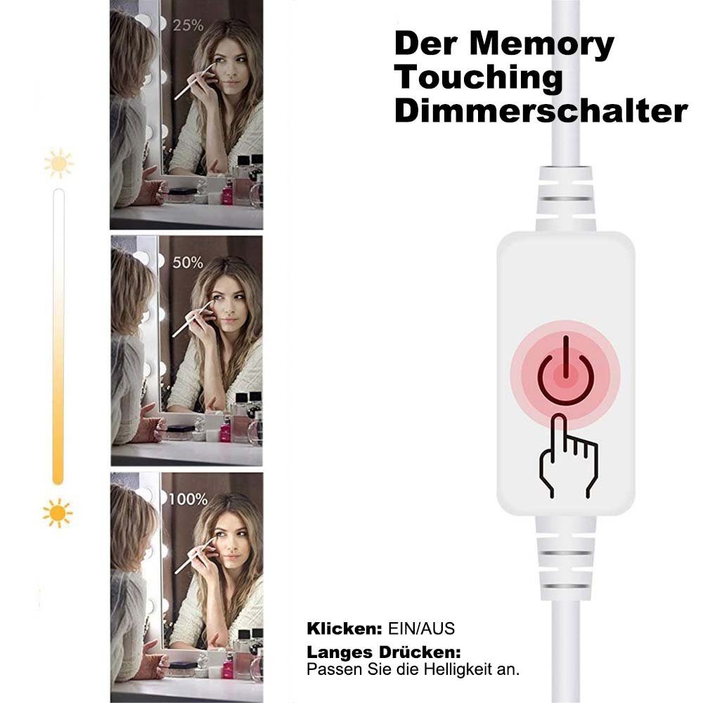 Rosnek LED Spiegelleuchte Touch/Sensor-Schalter, dimmbar, für günstig online kaufen