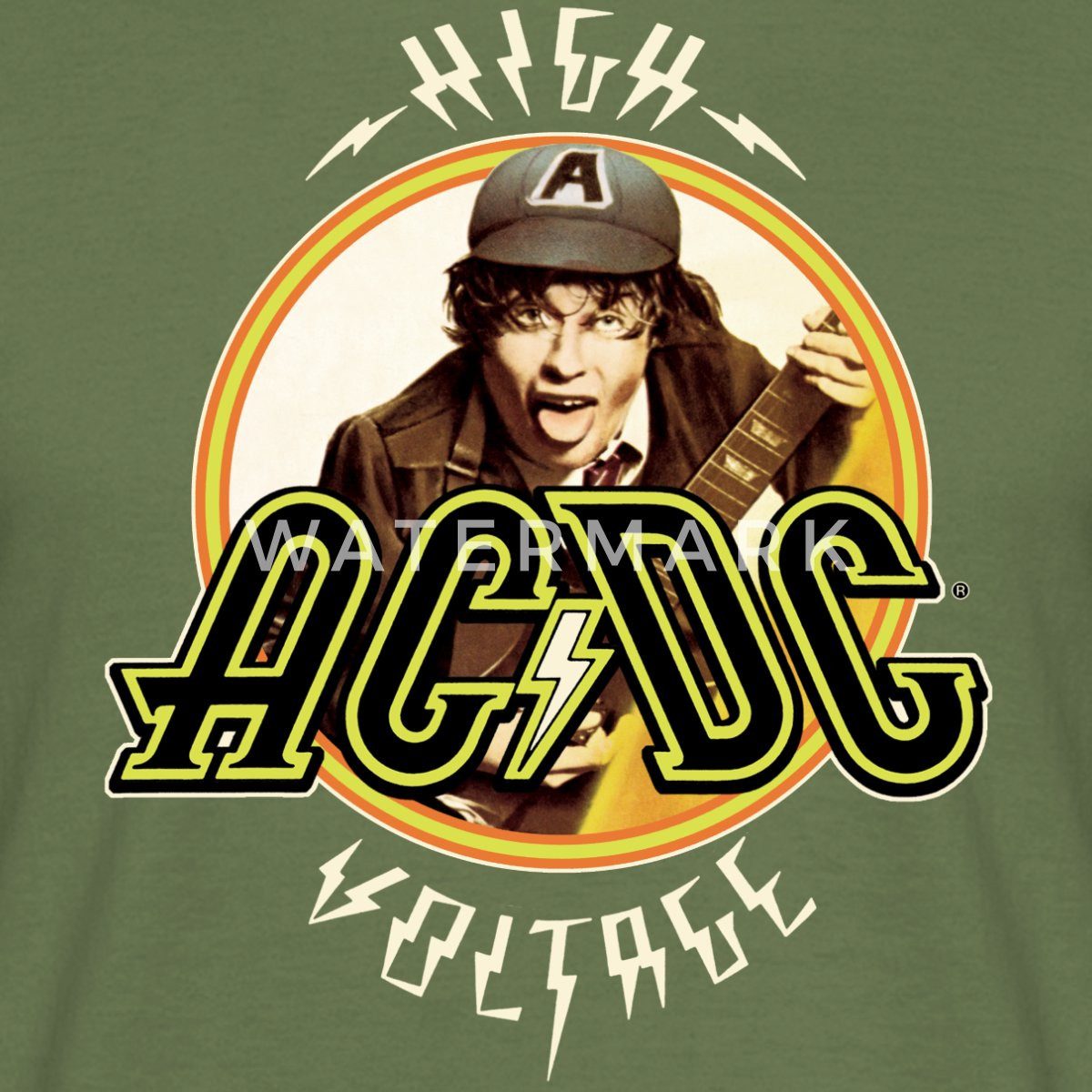 Spreadshirt T-Shirt AC/DC Logo High Voltage günstig online kaufen