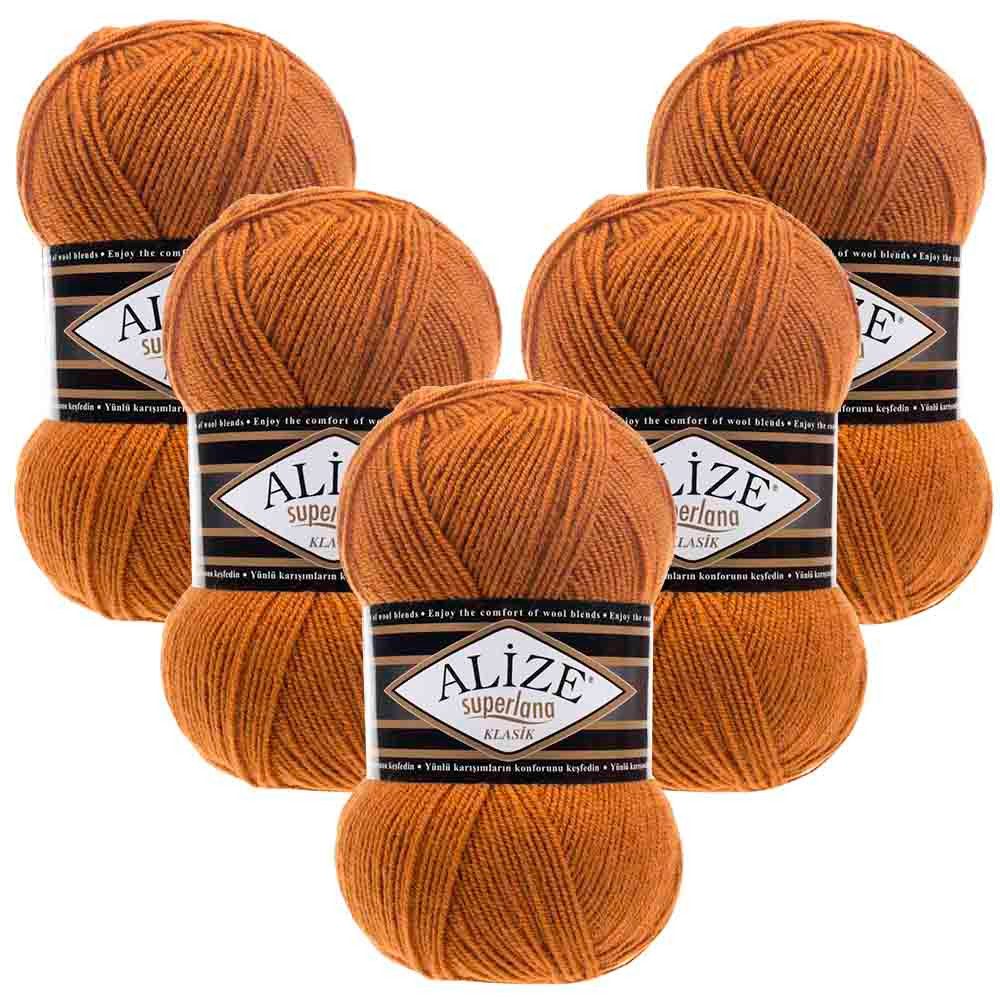 Alize 5 x ALIZE Superlana Klasik Häkelwolle, 280 m