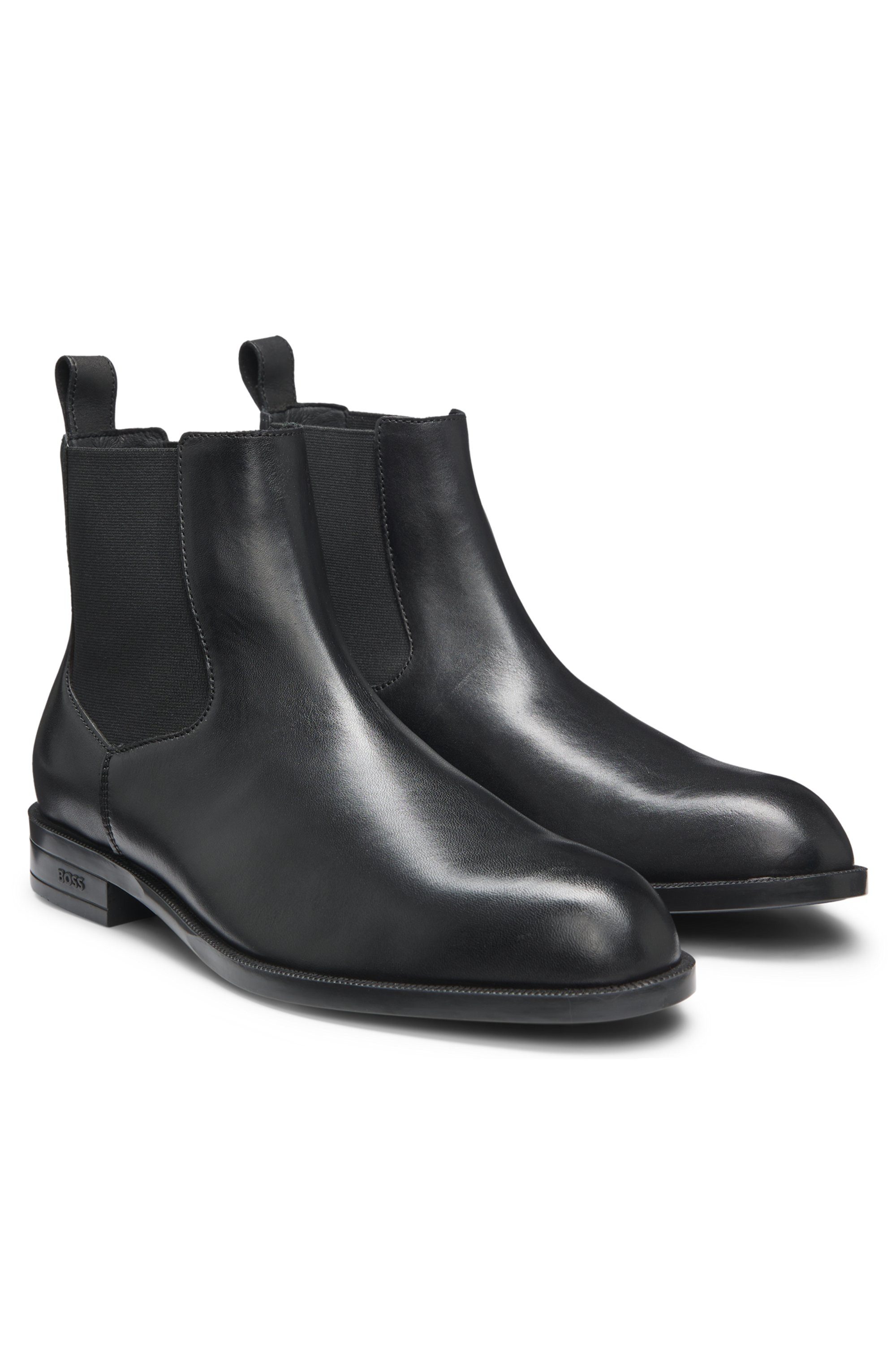 BOSS Chelseaboots Business-Stiefelette, Schlupfboots in klassisch-eleganter Optik