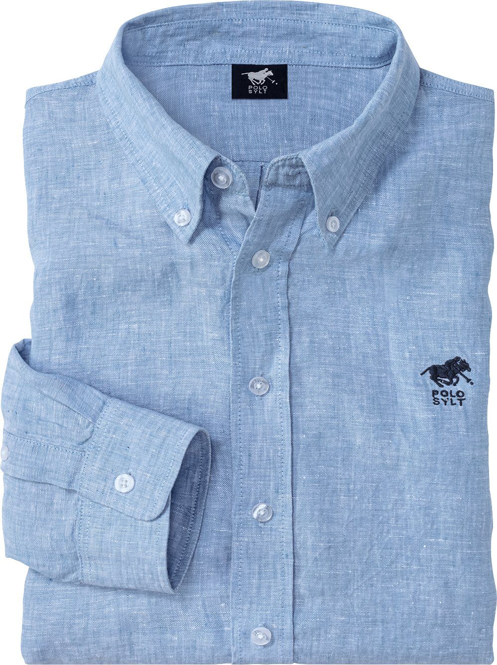 Polo Sylt Langarmhemd Baumwoll-Leinen-Mix, natürlich thermoregulierend günstig online kaufen