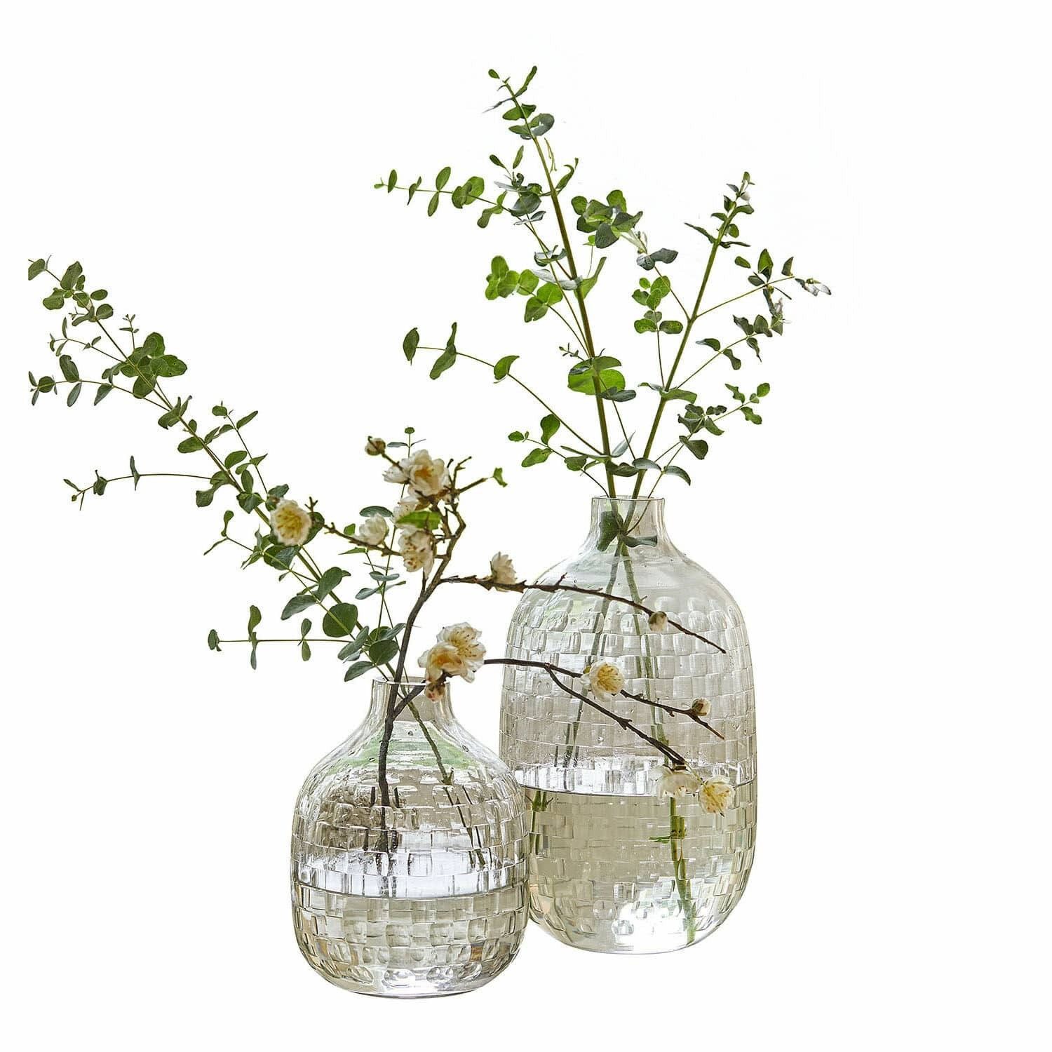 Tischvase Vase 2er Set Qervilon klar