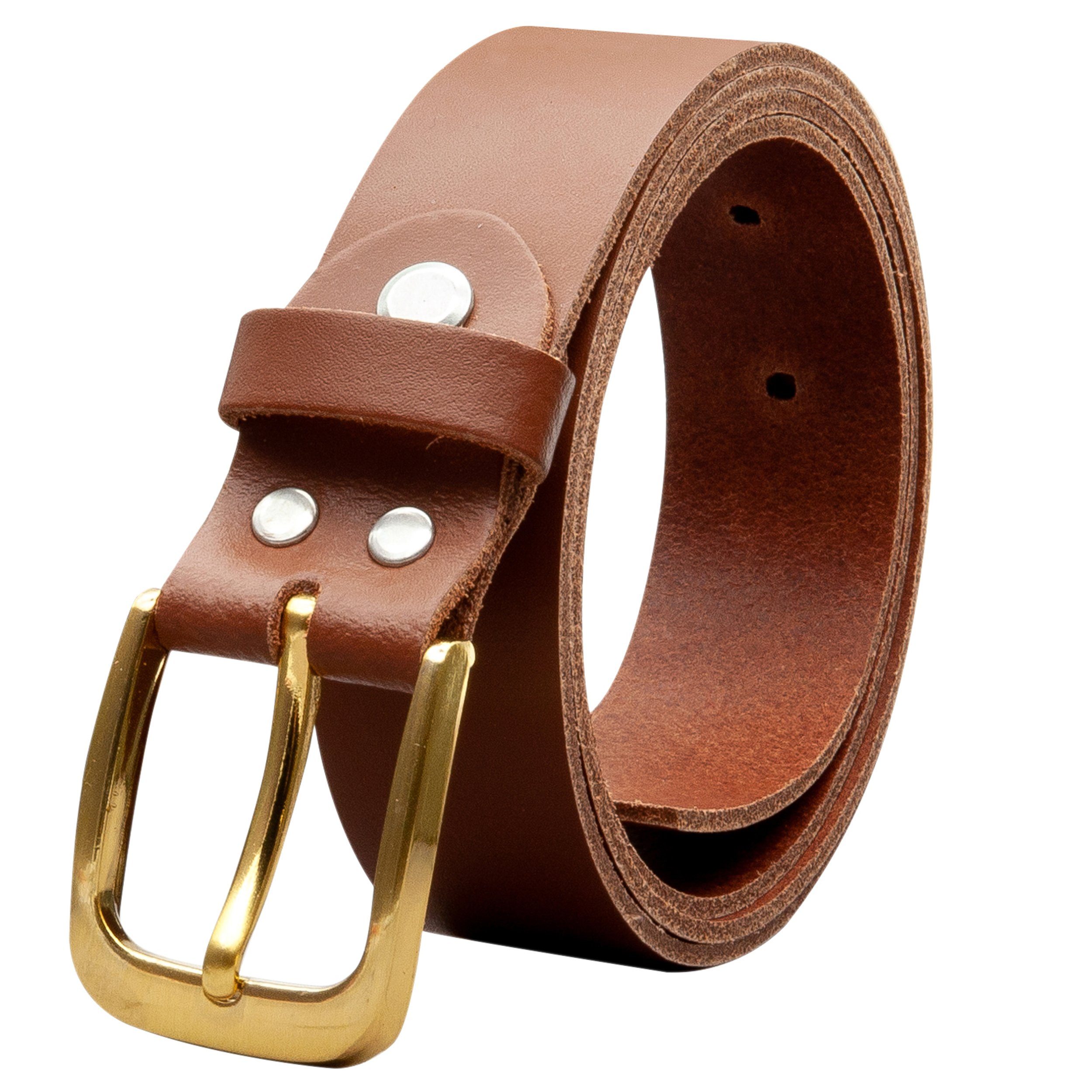 COLOGNEBELT Ledergürtel OM316-SL-Hellbraun MADE IN GERMANY, günstig online kaufen