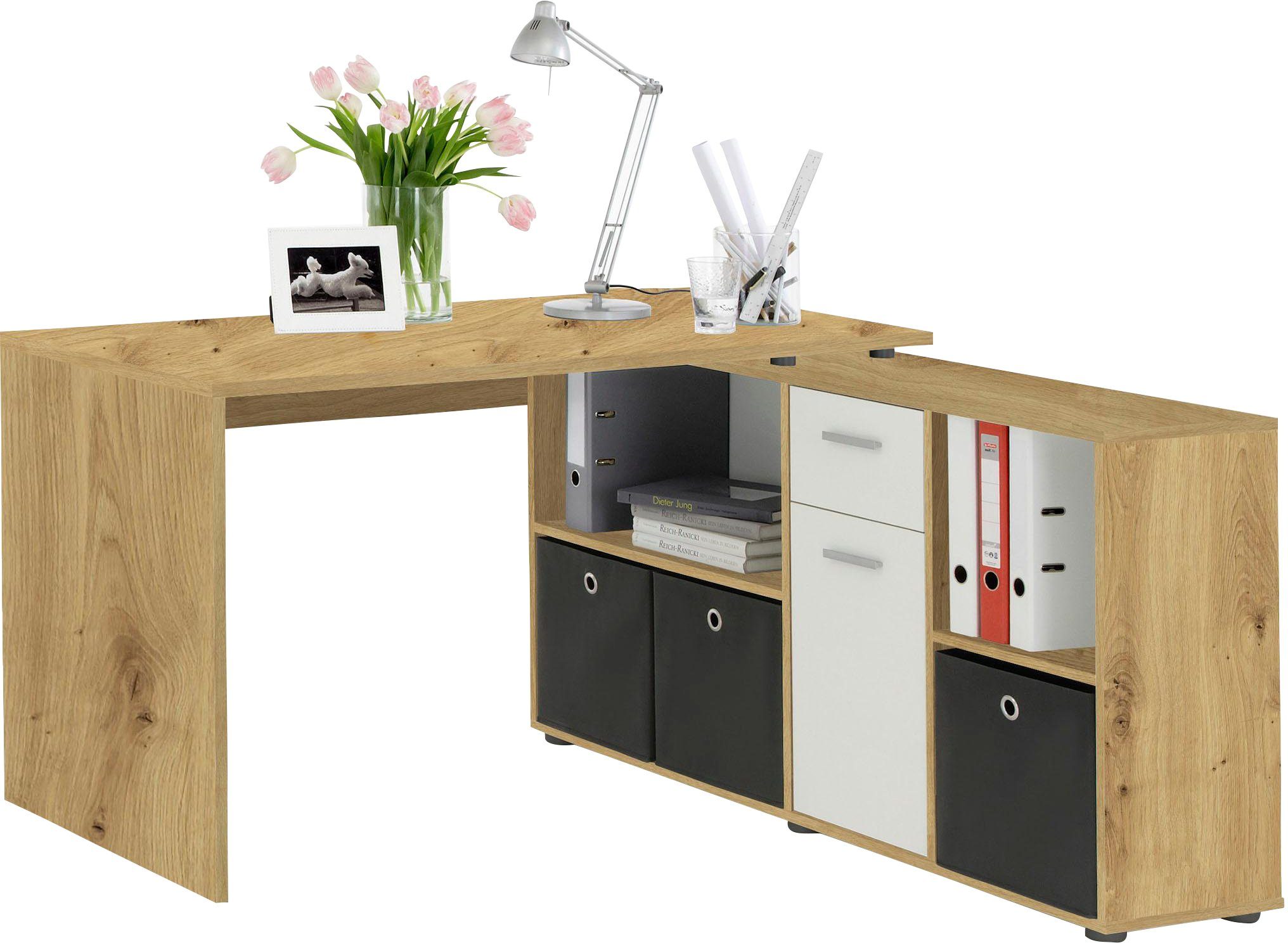 FMD Eckschreibtisch Lex, Schreibtisch / Sideboard, günstig online kaufen
