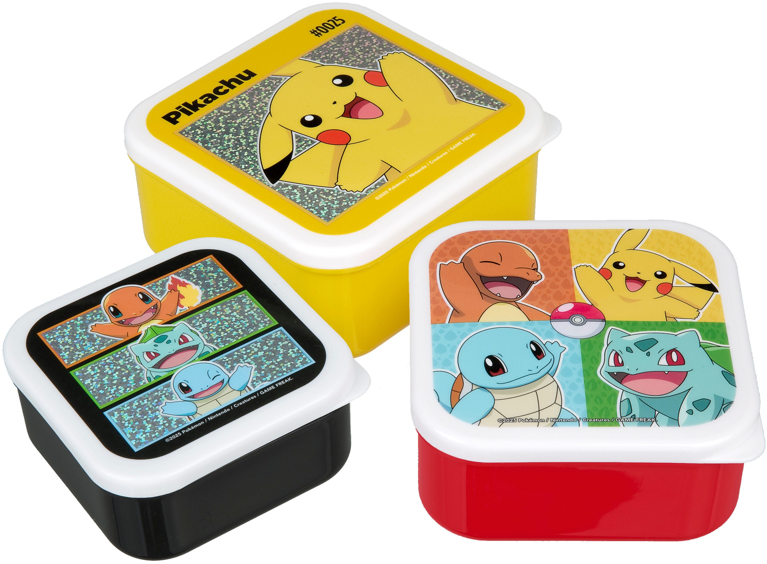 UNDERCOVER Kinderrucksack Pokémon (Set, 4-tlg), inklusive Brotdosen 3er Set
