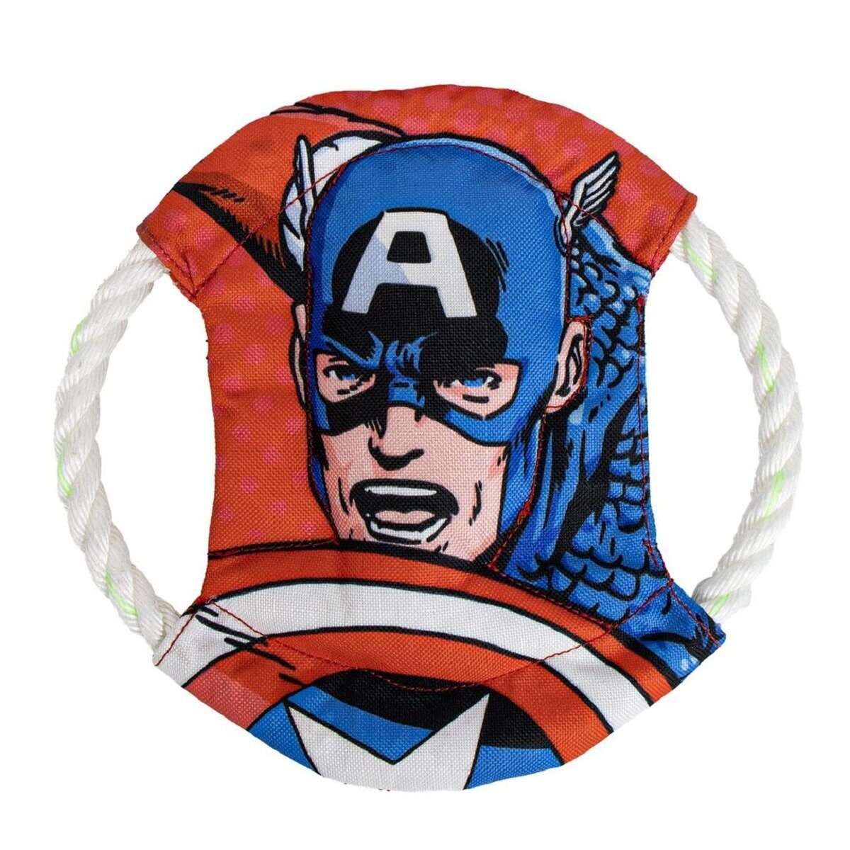 MARVEL Tier-Intelligenzspielzeug Captain America Kau- & Zahnspielzeug für HundeIdeal, Polyester