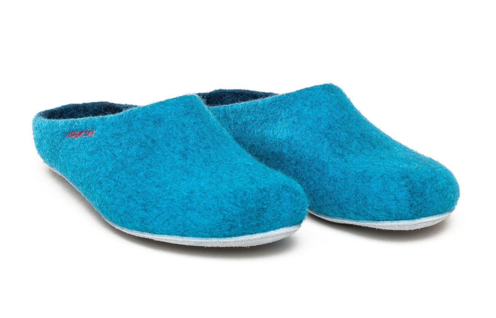 Gottstein Magicfelt 701 (100% Wolle) blau (Größe 36-42) Hausschuh