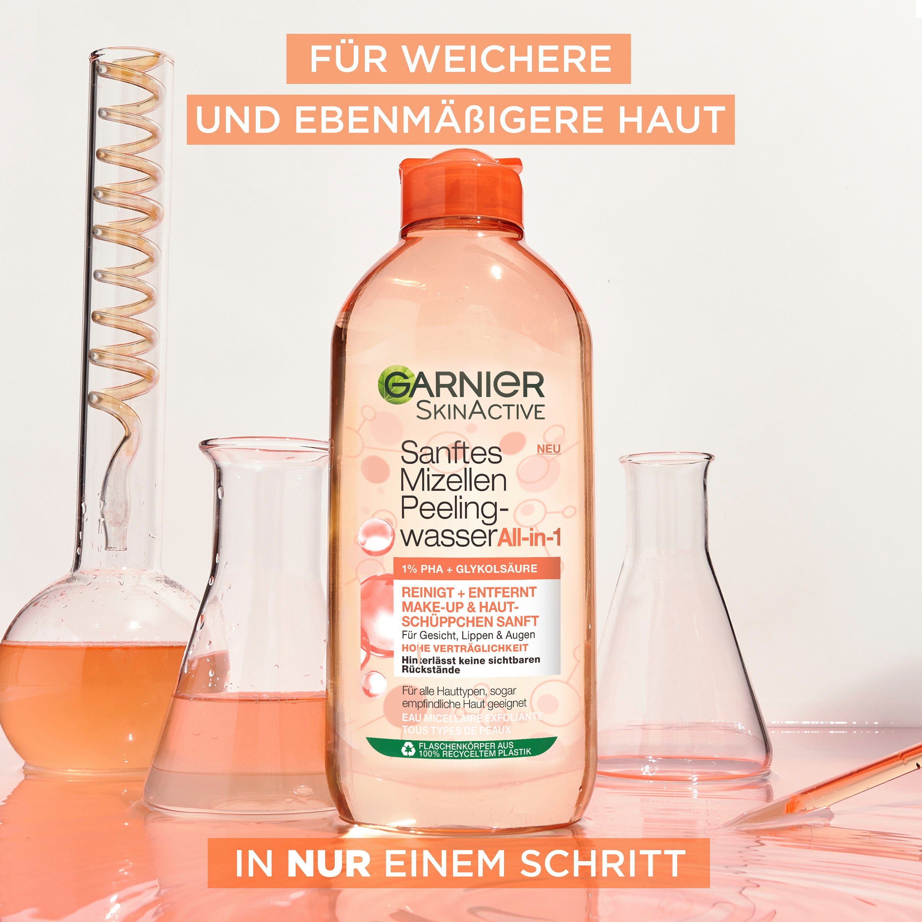 GARNIER Gesichtspflege Sanftes Mizellen Peelingwasser Garnier