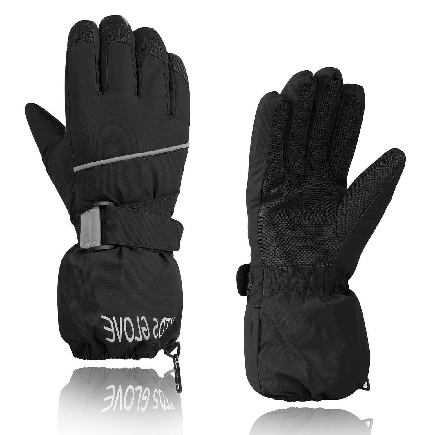 LuxusKollektion Skihandschuhe Skihandschuhe Kinder Schwarz 4-6 Jahre (1-St)