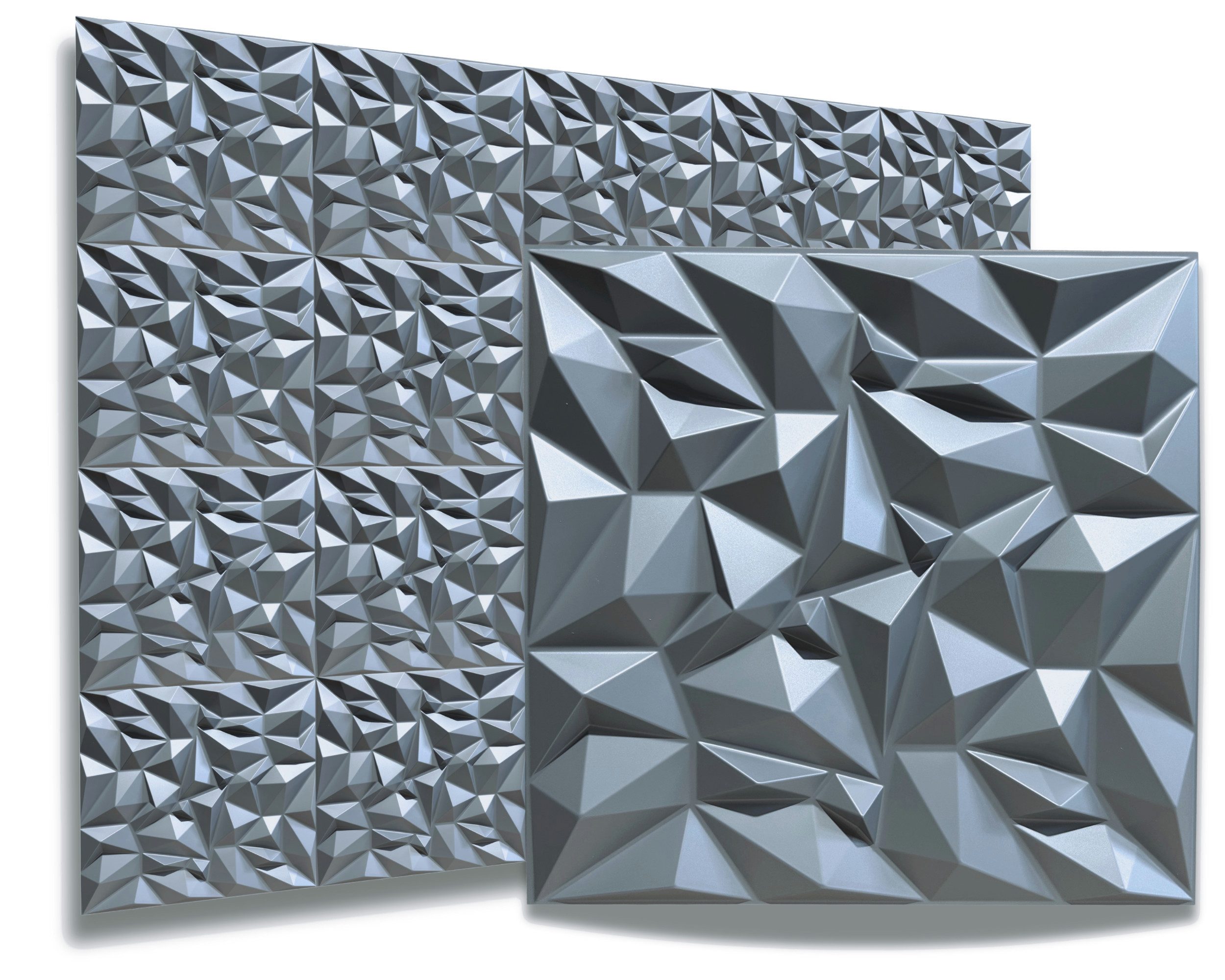IKHEMalarka 3D Wandpaneel 3D Paneele PVC Kunststoffpaneele, BxL: 50,00x50,00 cm, 0,25 qm, (1 Stück, 3D Wandpaneele Deckenpaneele) hochwertige & harte PVC 3D Platten Wand & Decke