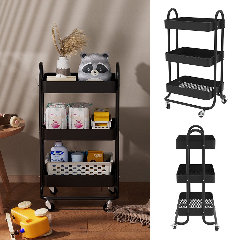 Vicco Barschrank Tron, Schwarz, 45.9 x 78.7 cm (1-St)